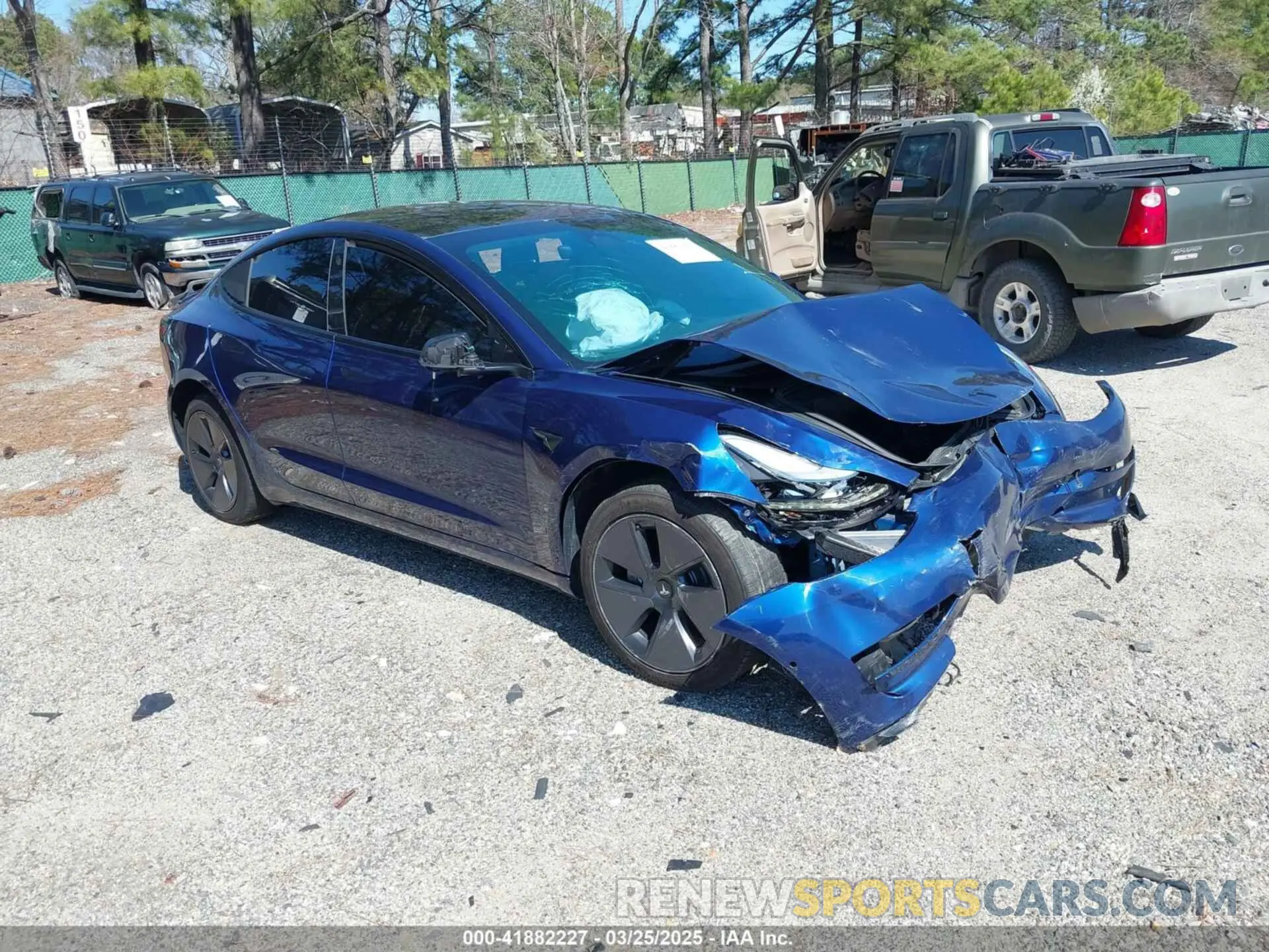 1 fotografías del automóvil dañado 5YJ3E1EBXMF961145 TESLA MODEL 3 2021