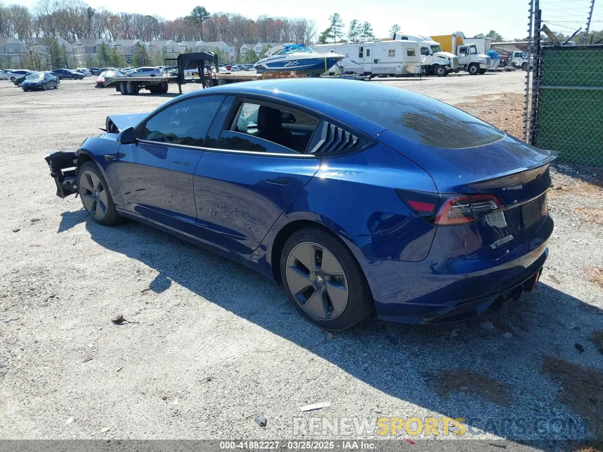 3 fotografías del automóvil dañado 5YJ3E1EBXMF961145 TESLA MODEL 3 2021