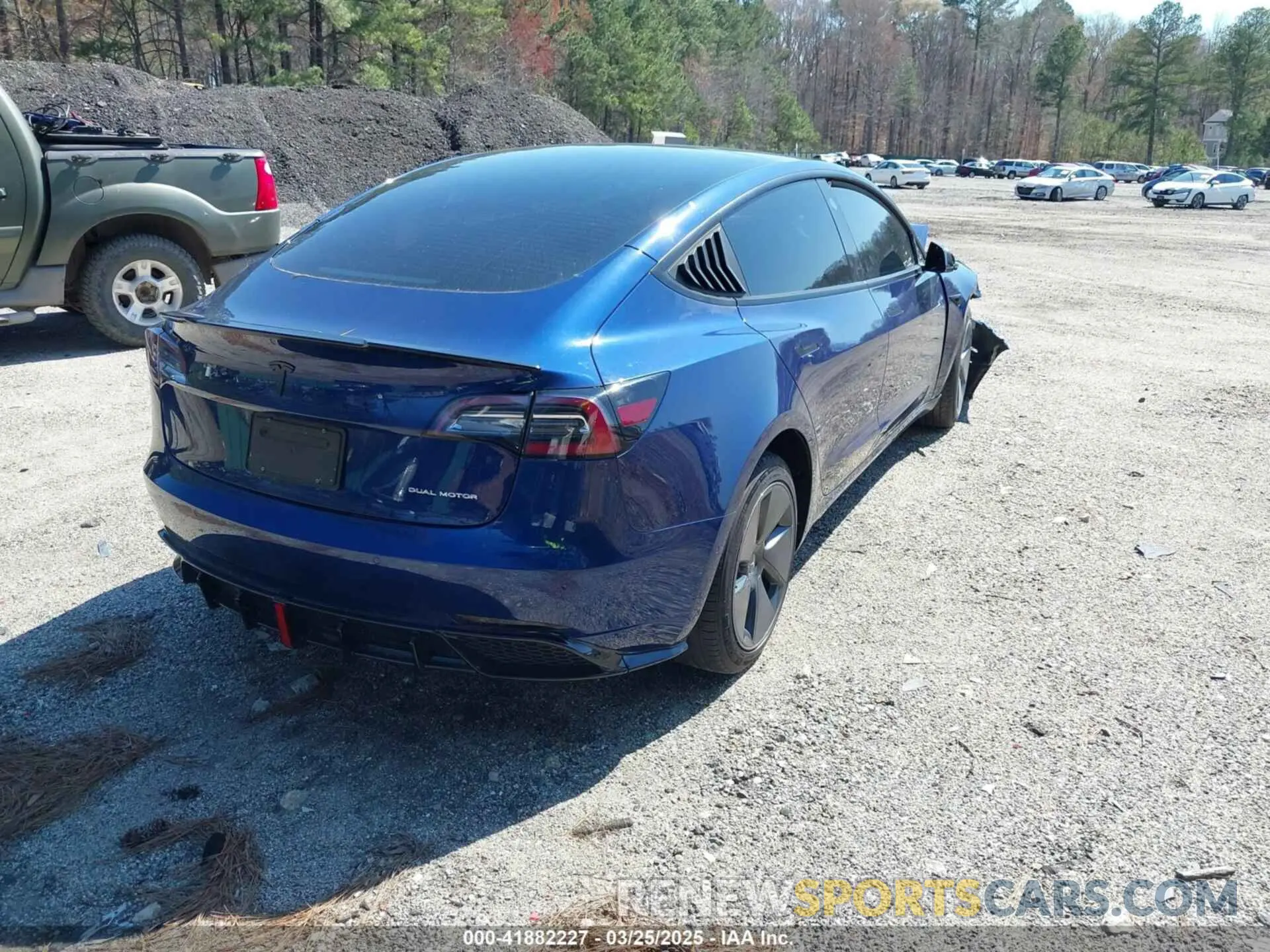 4 fotografías del automóvil dañado 5YJ3E1EBXMF961145 TESLA MODEL 3 2021