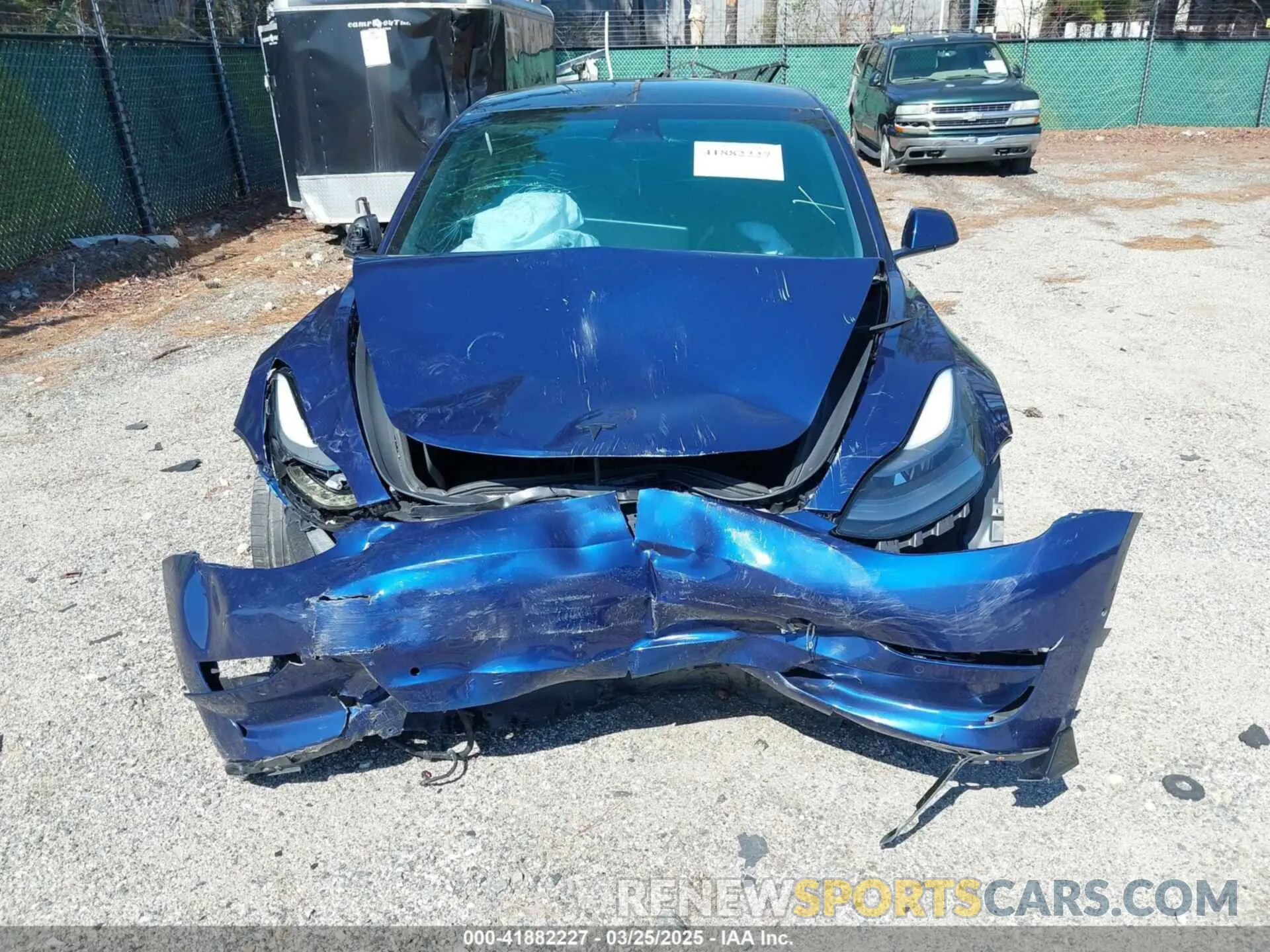 6 fotografías del automóvil dañado 5YJ3E1EBXMF961145 TESLA MODEL 3 2021