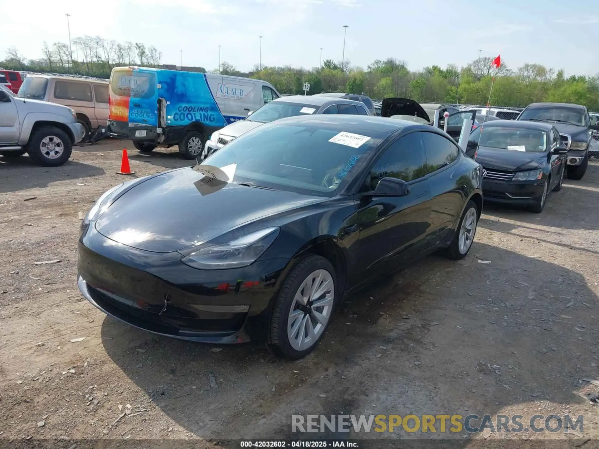 13 fotografías del automóvil dañado 5YJ3E1EBXMF974946 TESLA MODEL 3 2021