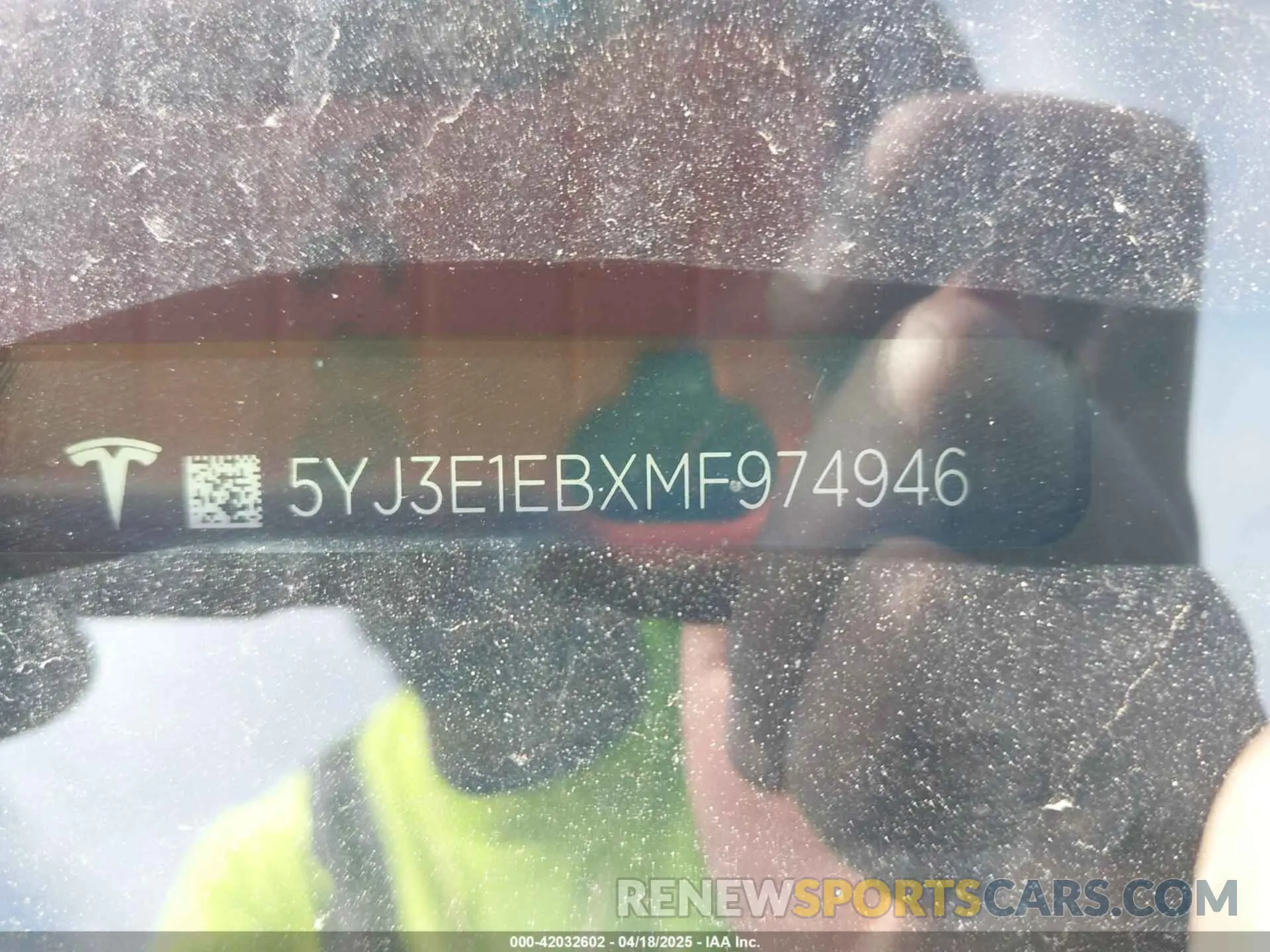 9 fotografías del automóvil dañado 5YJ3E1EBXMF974946 TESLA MODEL 3 2021
