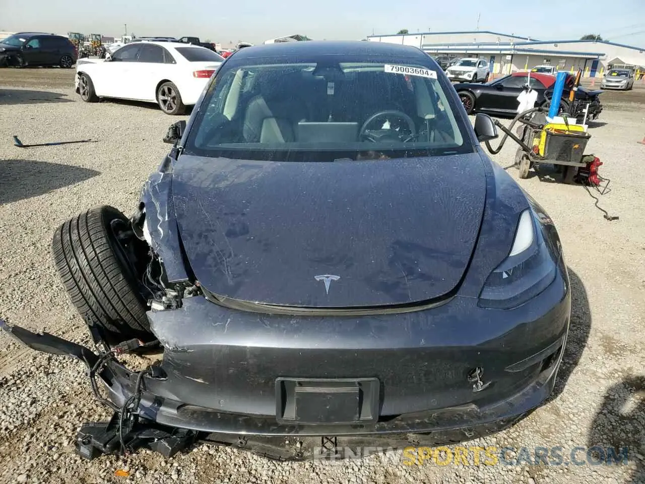 5 fotografías del automóvil dañado 5YJ3E1EBXMF979077 TESLA MODEL 3 2021