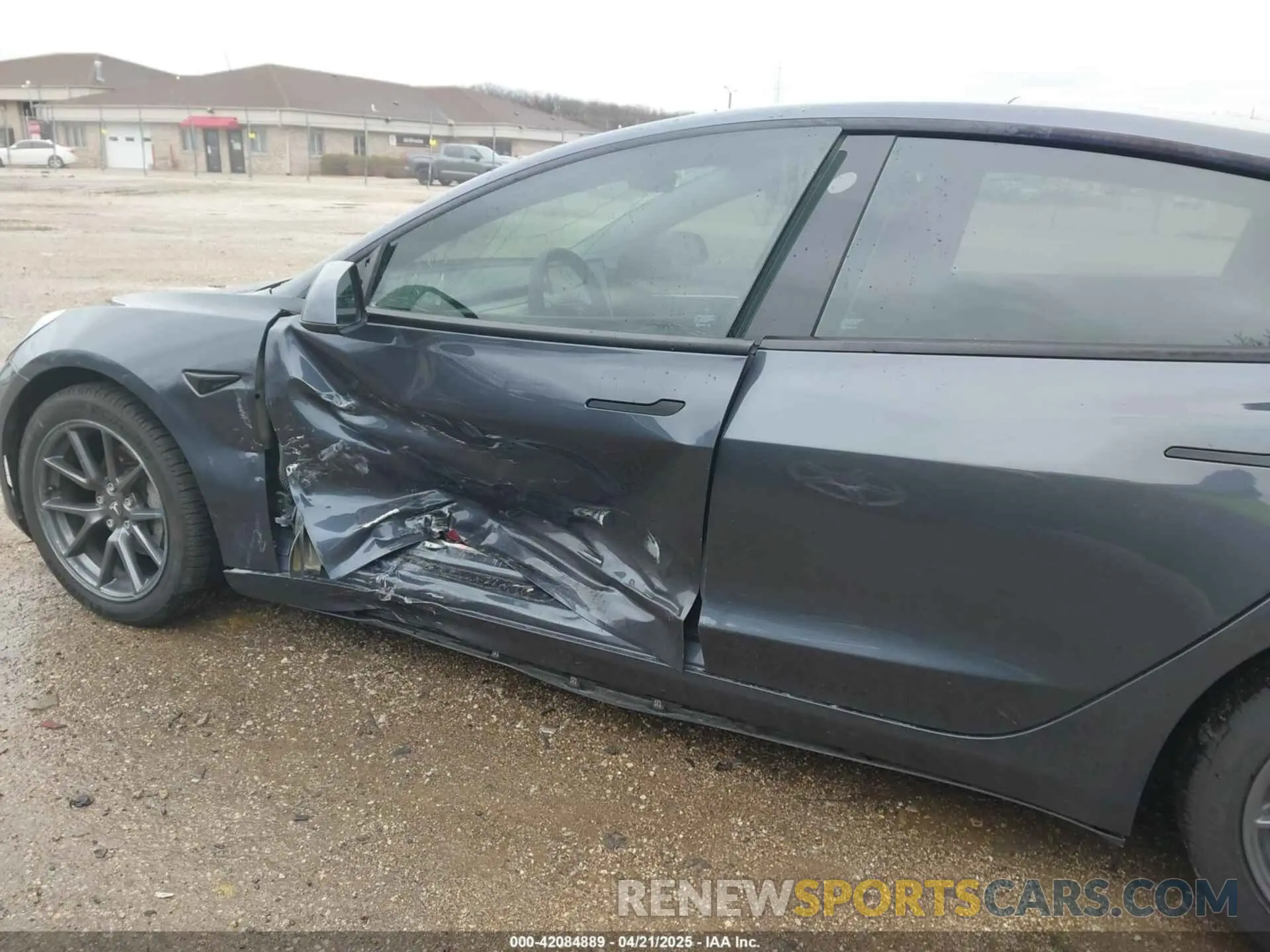6 fotografías del automóvil dañado 5YJ3E1EBXMF988037 TESLA MODEL 3 2021