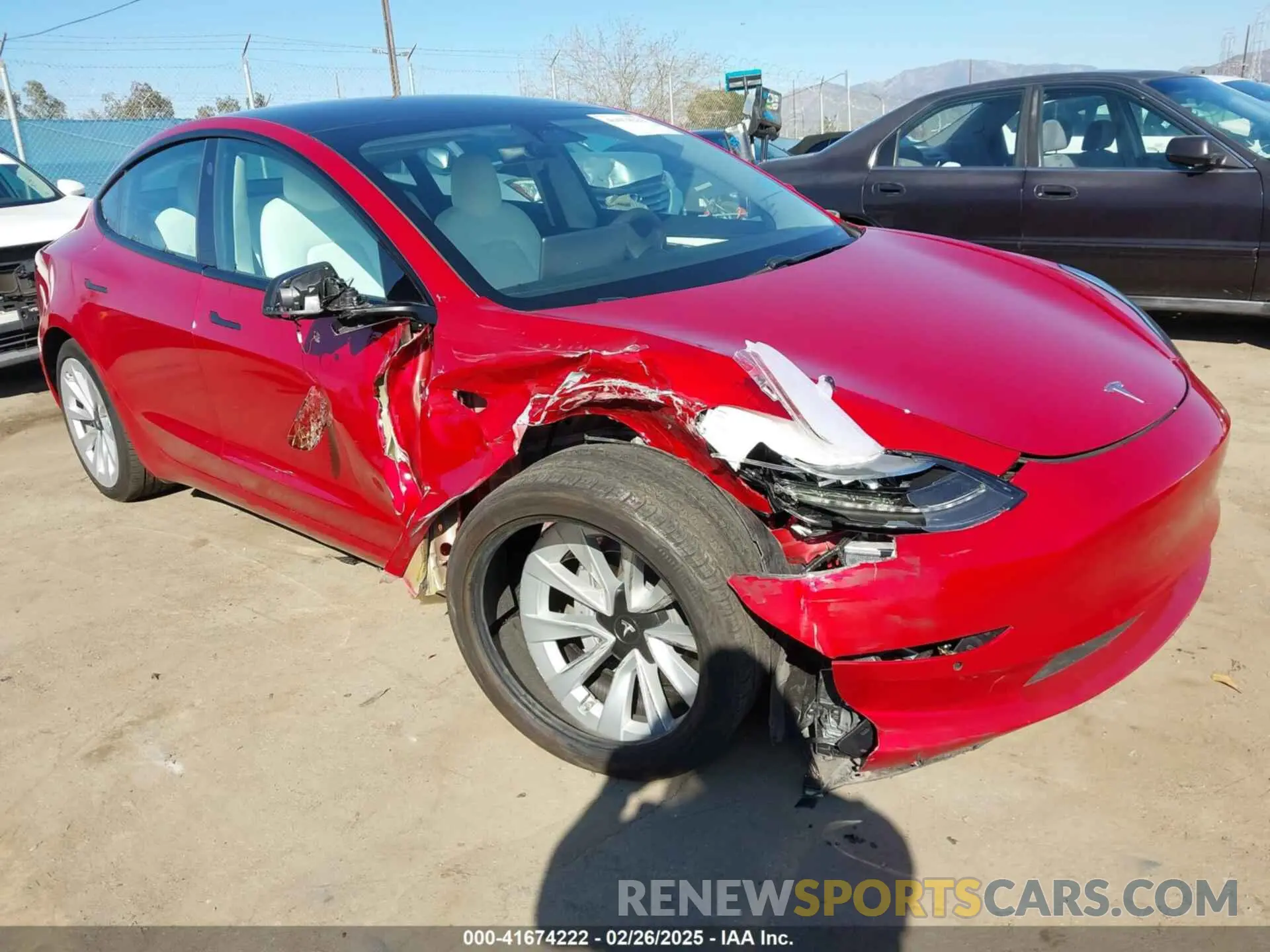 1 fotografías del automóvil dañado 5YJ3E1EBXMF990242 TESLA MODEL 3 2021