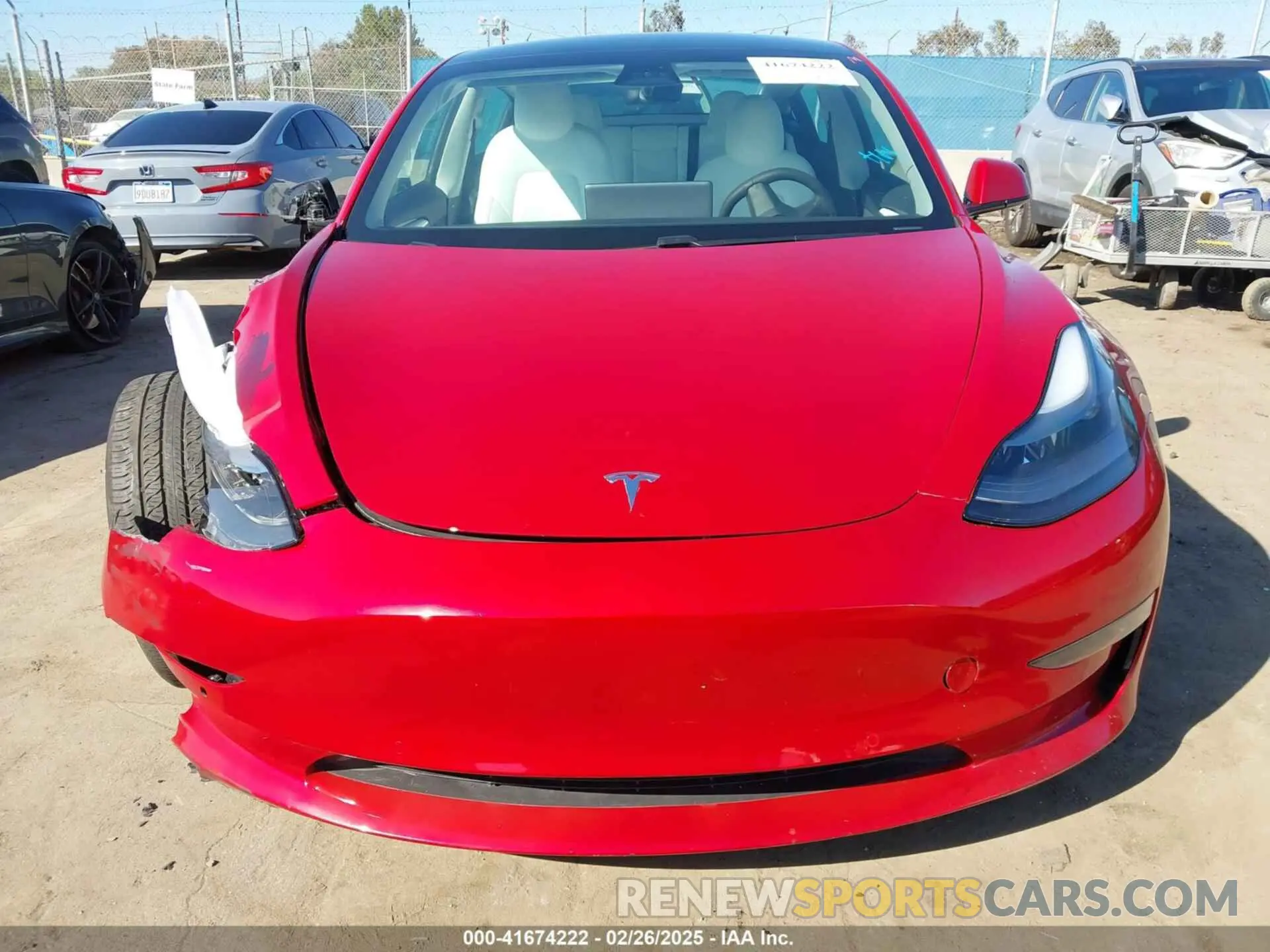 12 fotografías del automóvil dañado 5YJ3E1EBXMF990242 TESLA MODEL 3 2021