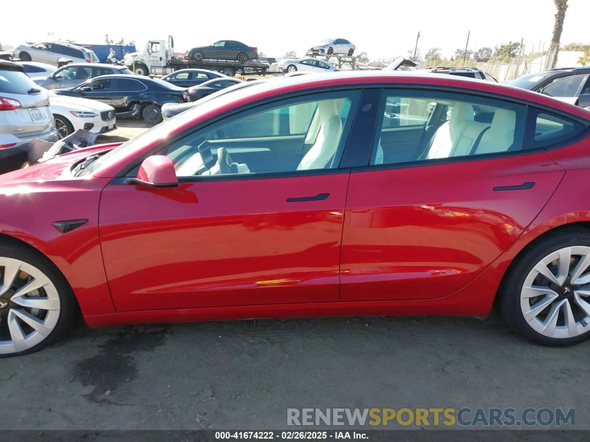 14 fotografías del automóvil dañado 5YJ3E1EBXMF990242 TESLA MODEL 3 2021