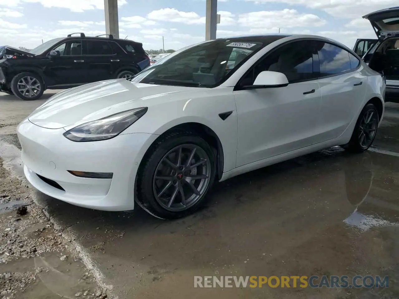 1 fotografías del automóvil dañado 5YJ3E1EBXMF993027 TESLA MODEL 3 2021