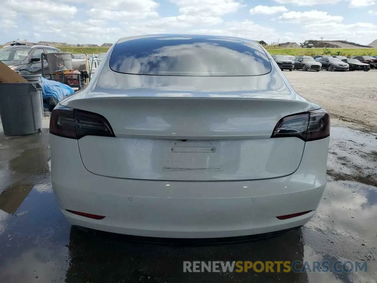 6 fotografías del automóvil dañado 5YJ3E1EBXMF993027 TESLA MODEL 3 2021
