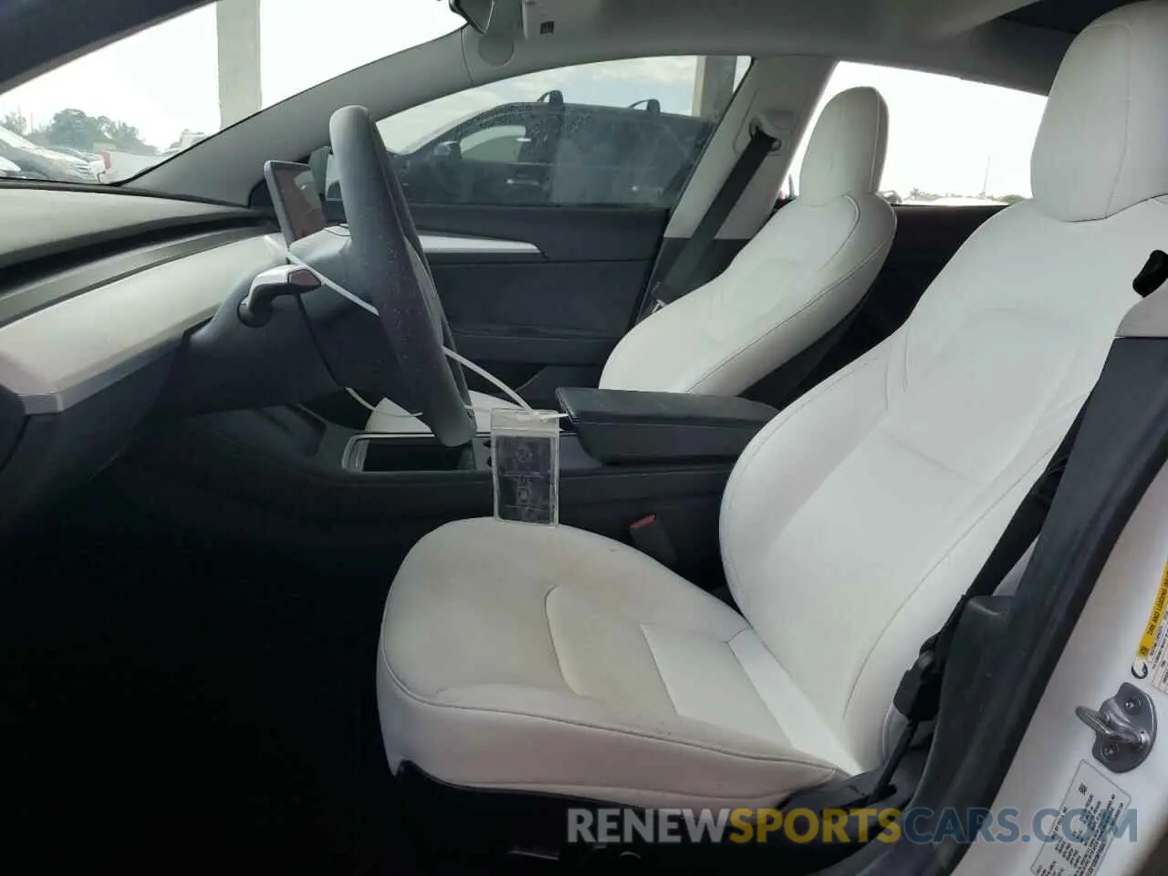 7 fotografías del automóvil dañado 5YJ3E1EBXMF993027 TESLA MODEL 3 2021