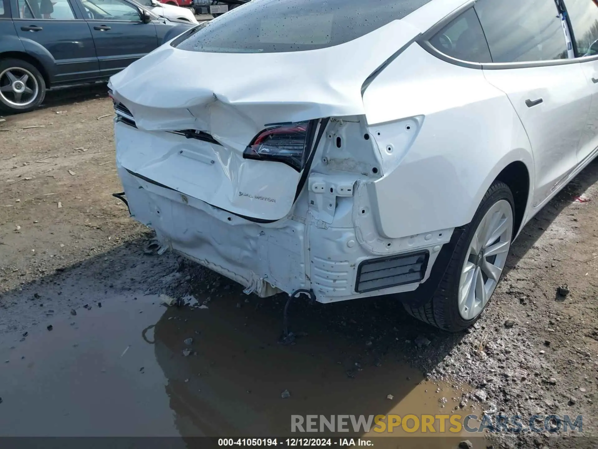 6 fotografías del automóvil dañado 5YJ3E1EBXMF999202 TESLA MODEL 3 2021
