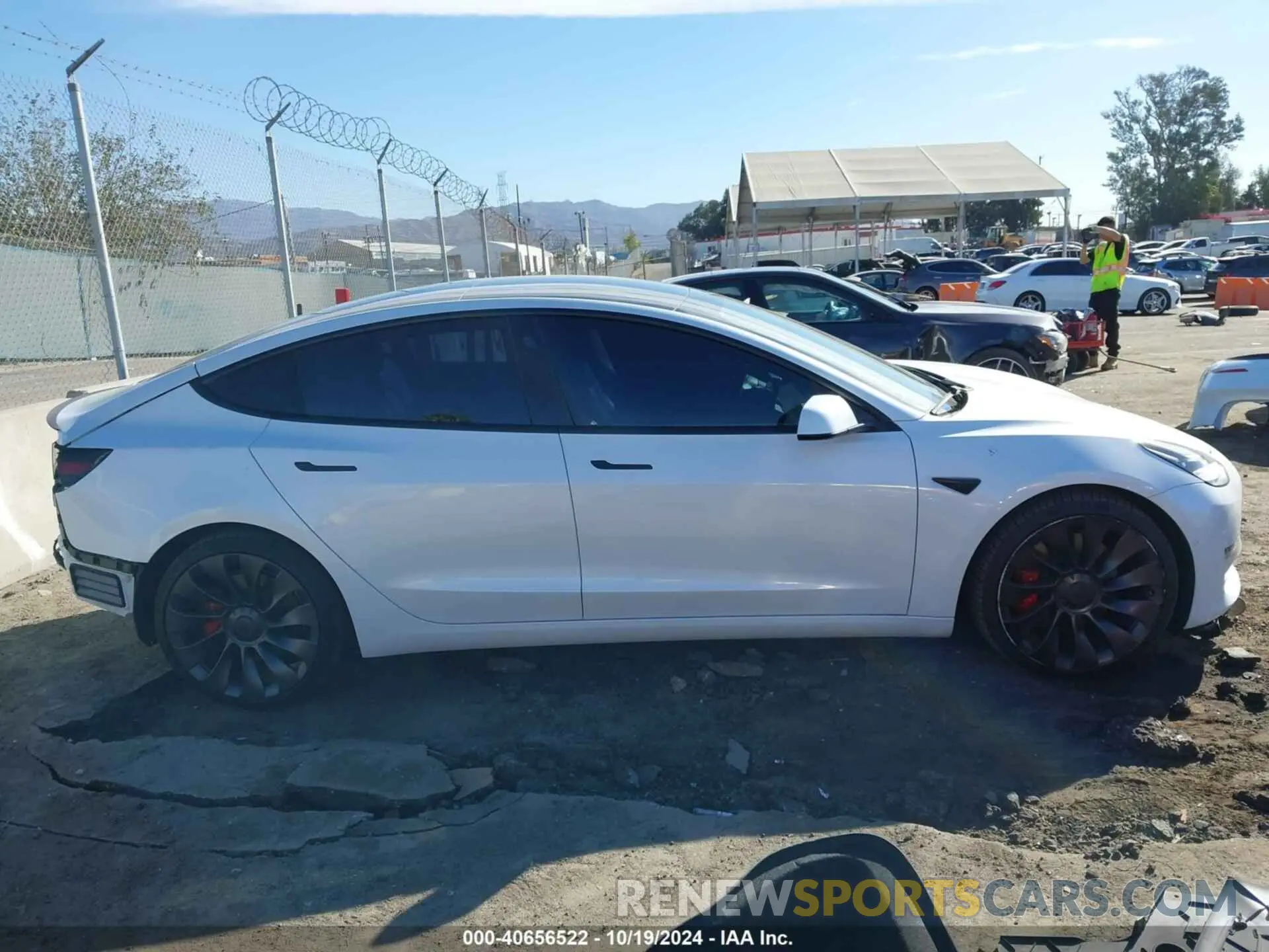 14 fotografías del automóvil dañado 5YJ3E1EC0MF001616 TESLA MODEL 3 2021