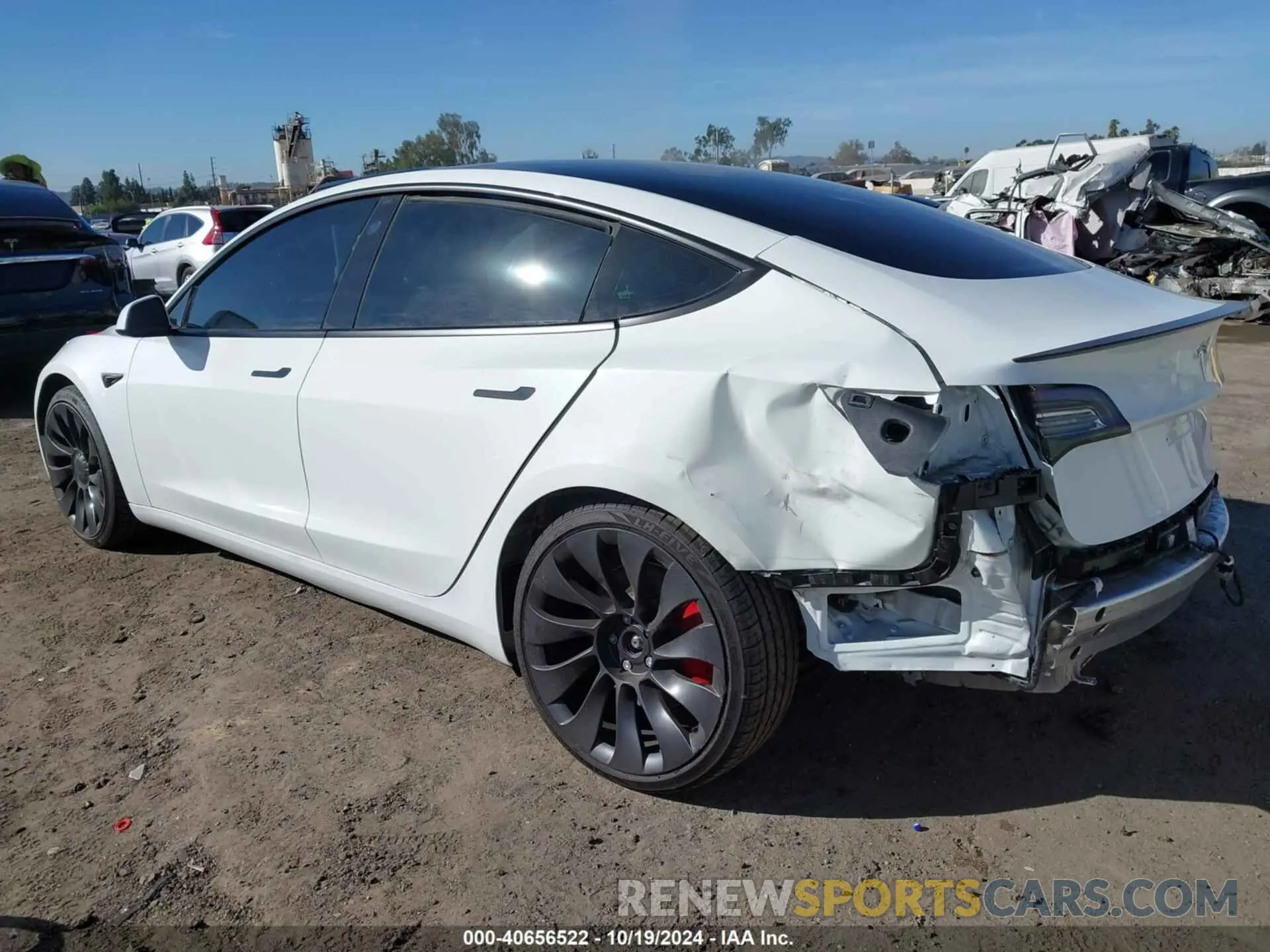 3 fotografías del automóvil dañado 5YJ3E1EC0MF001616 TESLA MODEL 3 2021