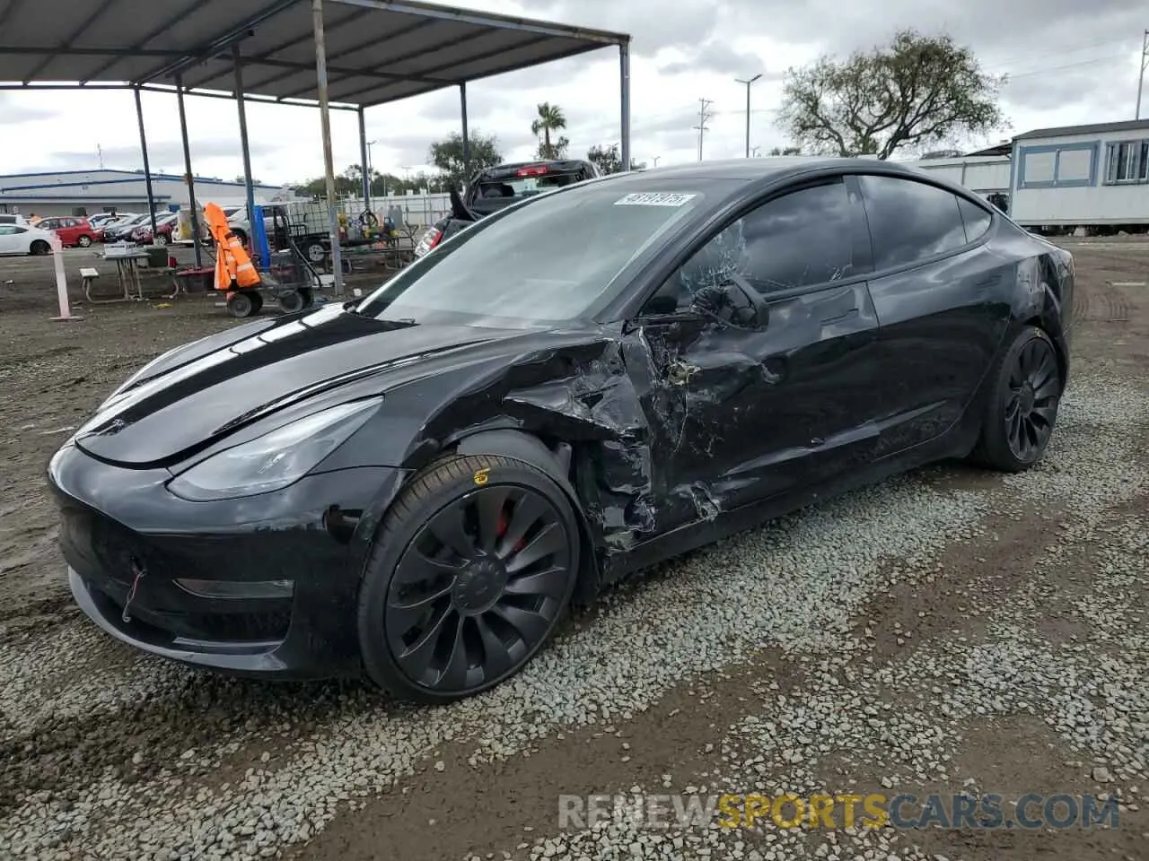 1 fotografías del automóvil dañado 5YJ3E1EC0MF075439 TESLA MODEL 3 2021