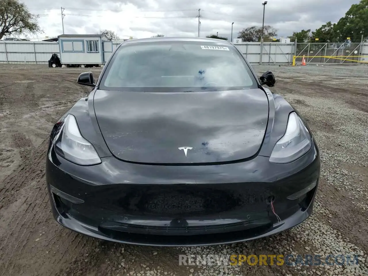 5 fotografías del automóvil dañado 5YJ3E1EC0MF075439 TESLA MODEL 3 2021