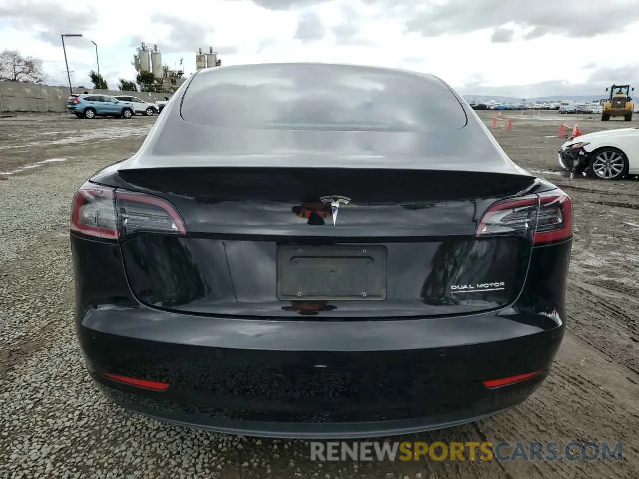 6 fotografías del automóvil dañado 5YJ3E1EC0MF075439 TESLA MODEL 3 2021