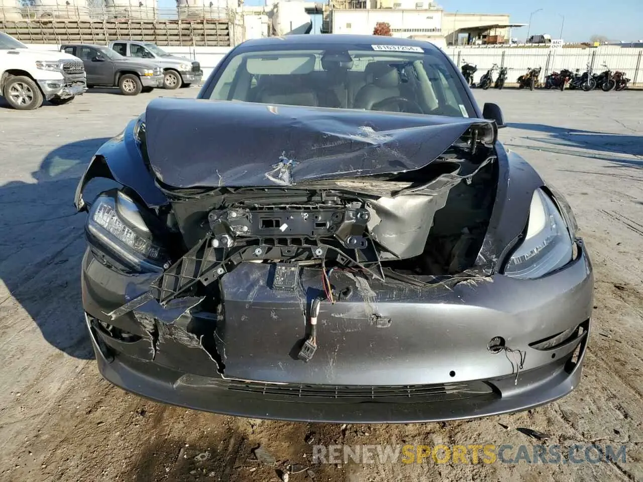 5 fotografías del automóvil dañado 5YJ3E1EC0MF862679 TESLA MODEL 3 2021