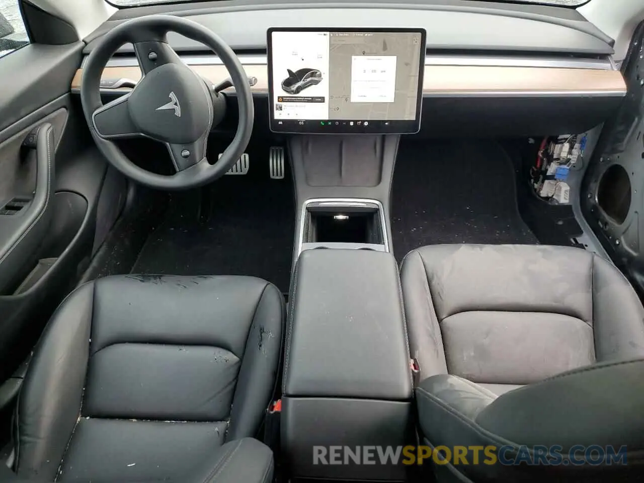 8 fotografías del automóvil dañado 5YJ3E1EC0MF913646 TESLA MODEL 3 2021