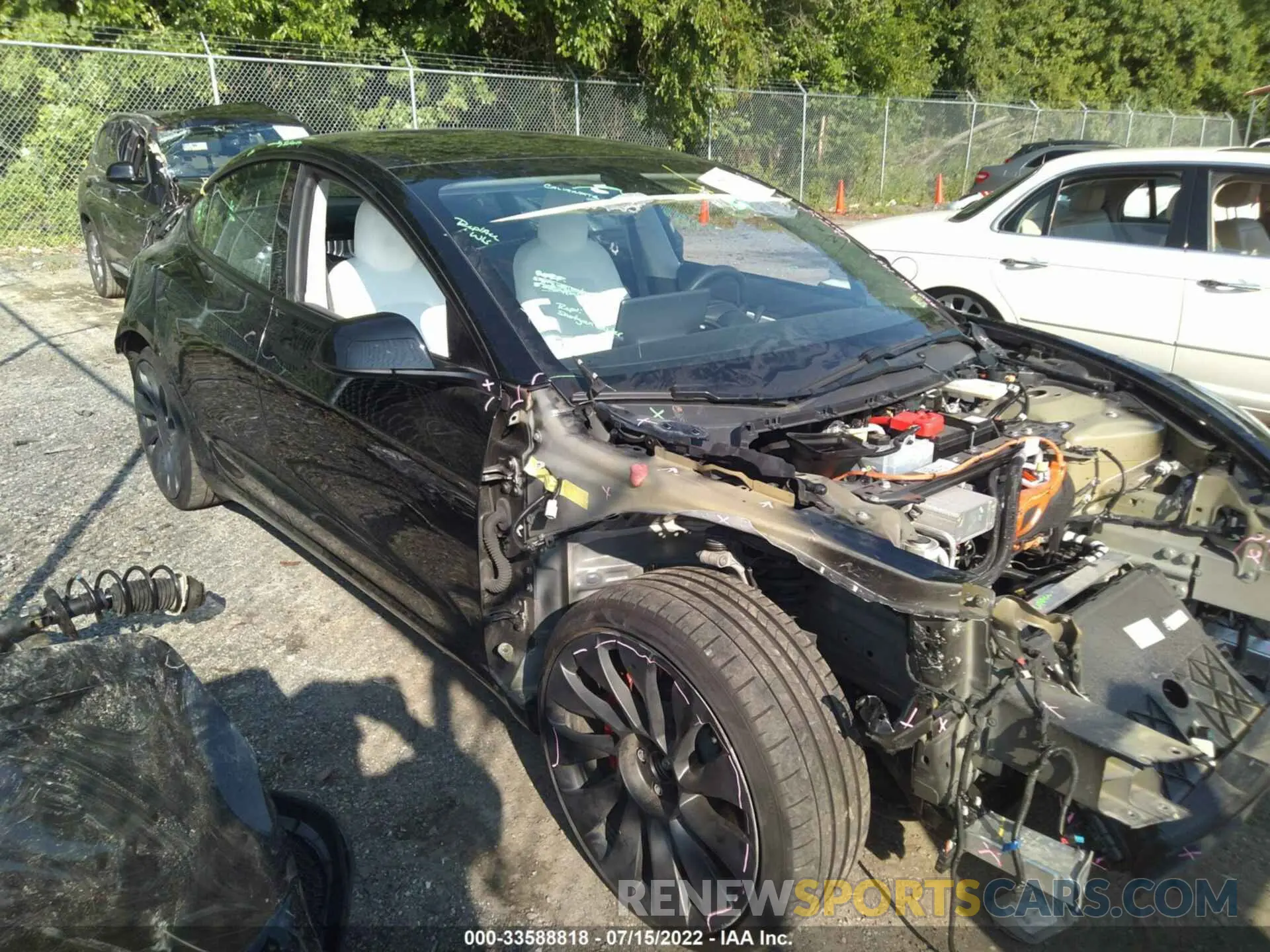 1 fotografías del automóvil dañado 5YJ3E1EC0MF914313 TESLA MODEL 3 2021