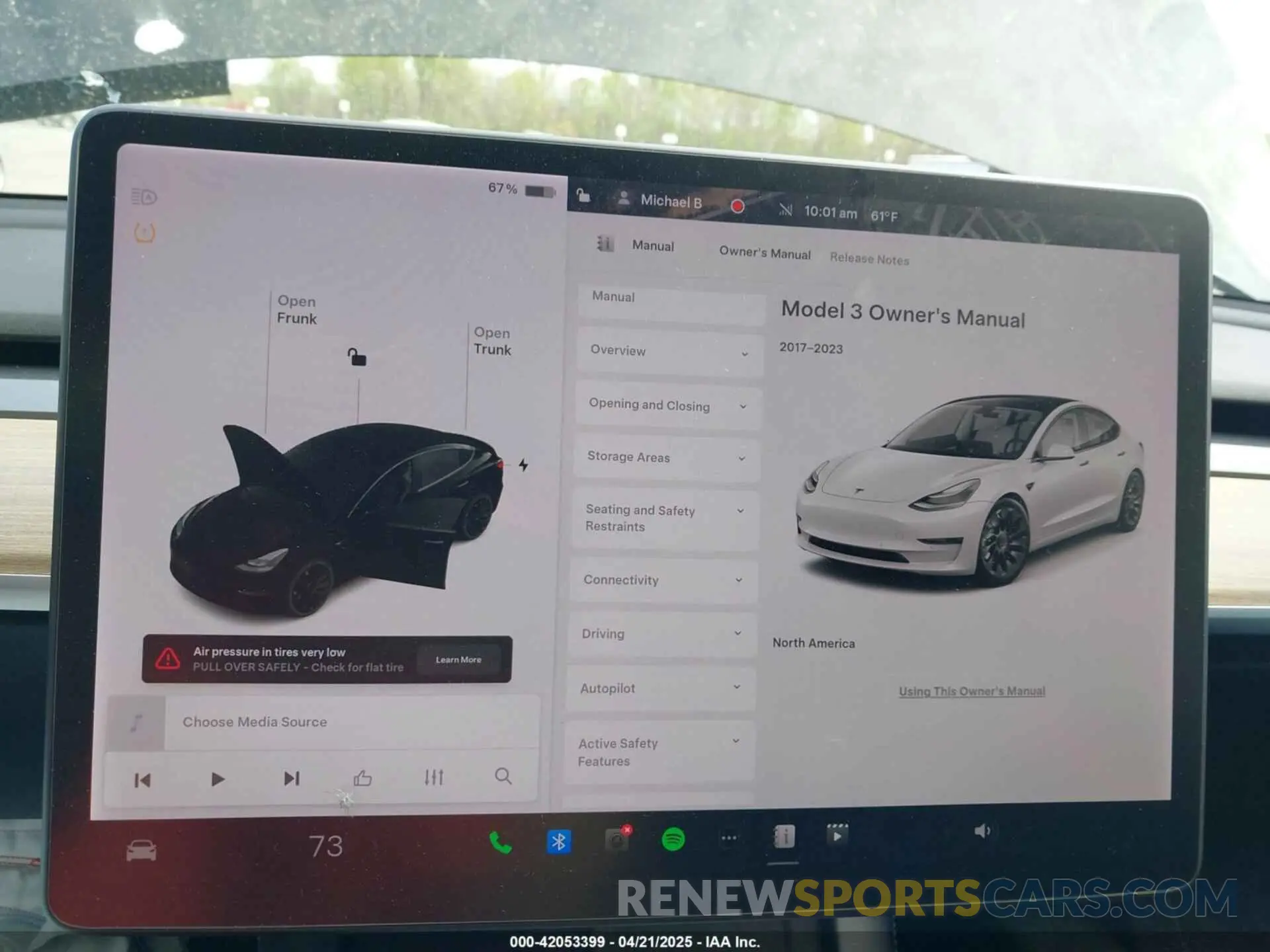 17 fotografías del automóvil dañado 5YJ3E1EC0MF992378 TESLA MODEL 3 2021