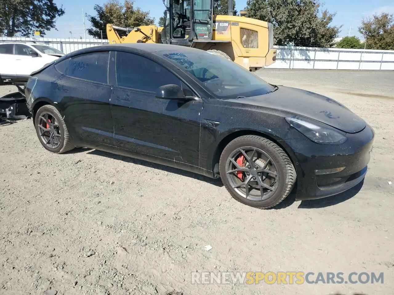 4 fotografías del automóvil dañado 5YJ3E1EC1MF005769 TESLA MODEL 3 2021