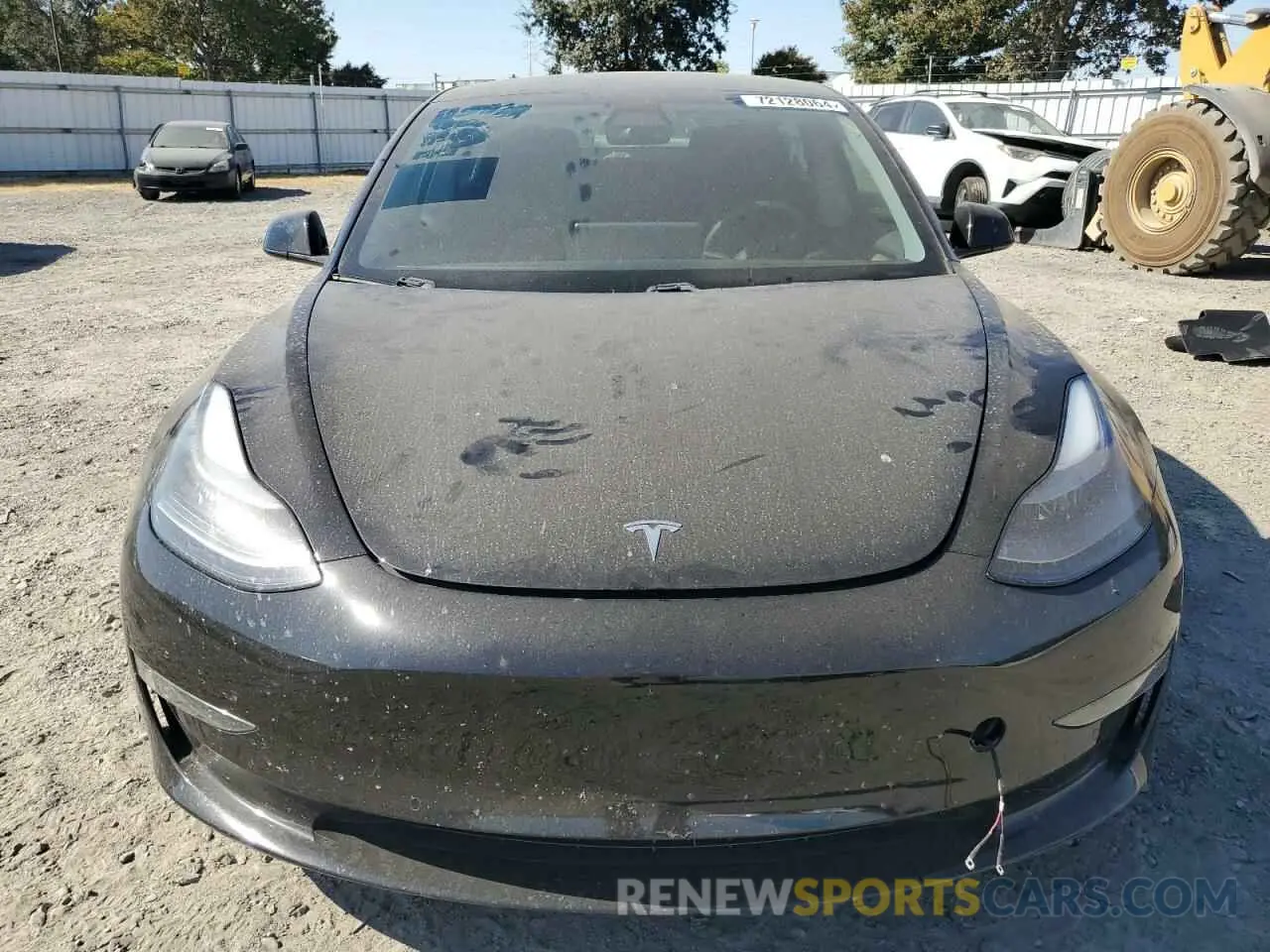 5 fotografías del automóvil dañado 5YJ3E1EC1MF005769 TESLA MODEL 3 2021