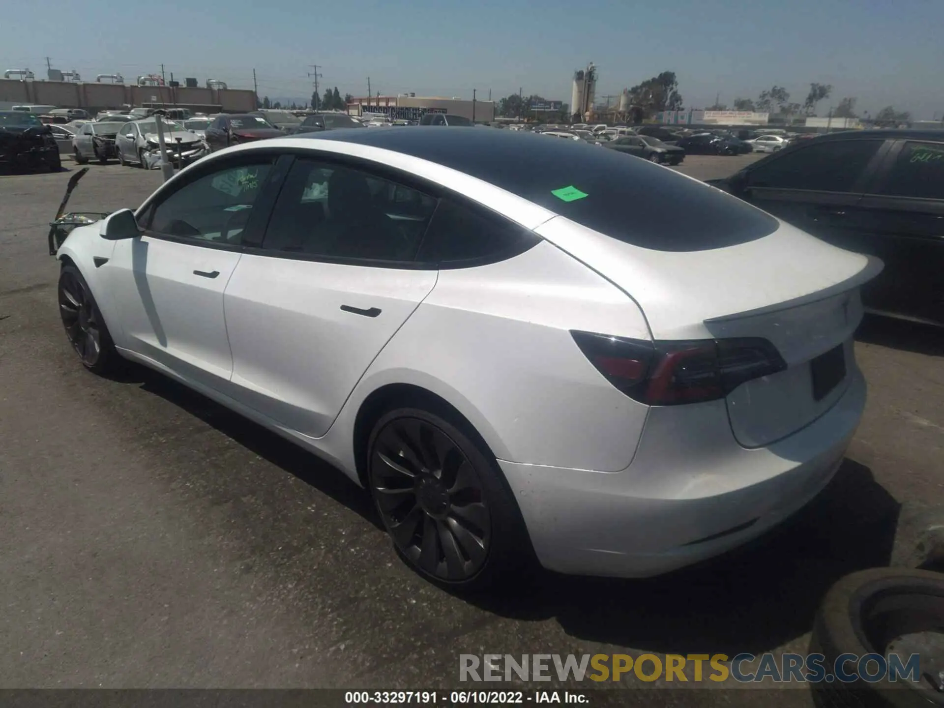 3 fotografías del automóvil dañado 5YJ3E1EC1MF033250 TESLA MODEL 3 2021
