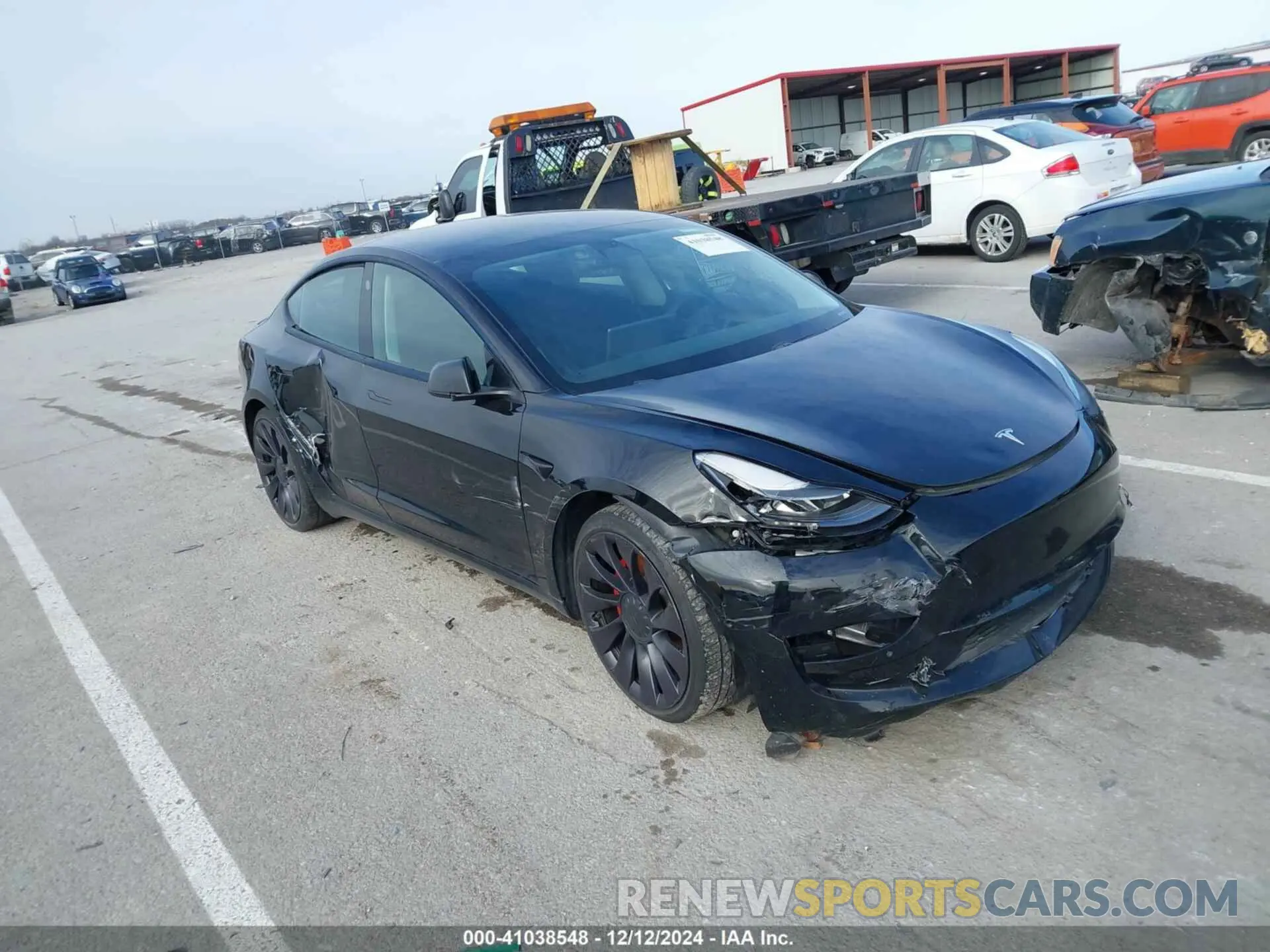 1 fotografías del automóvil dañado 5YJ3E1EC1MF063395 TESLA MODEL 3 2021