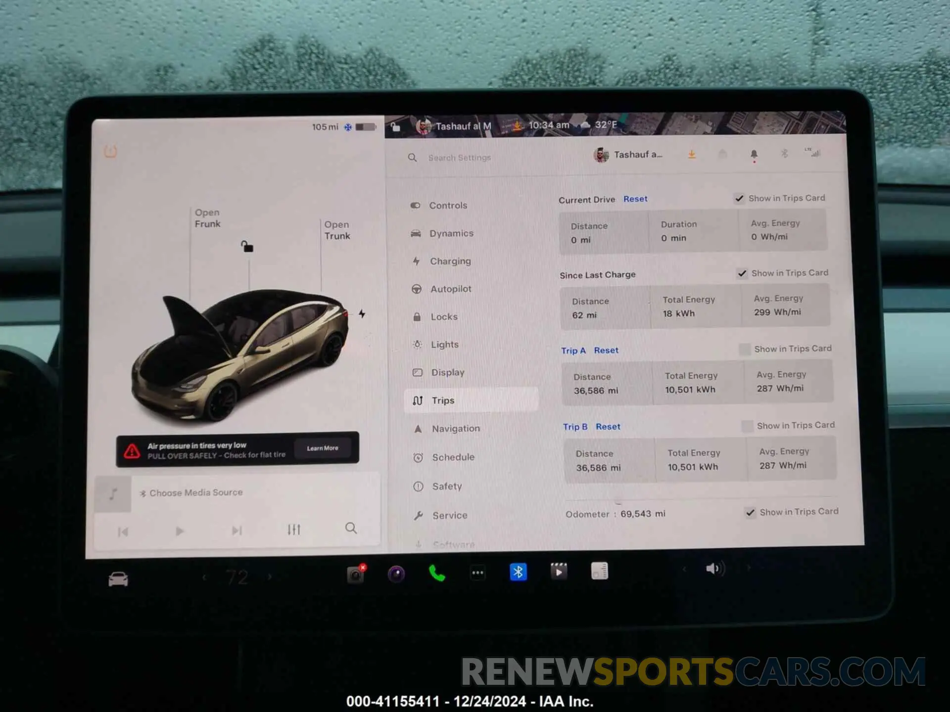 18 fotografías del automóvil dañado 5YJ3E1EC1MF063414 TESLA MODEL 3 2021