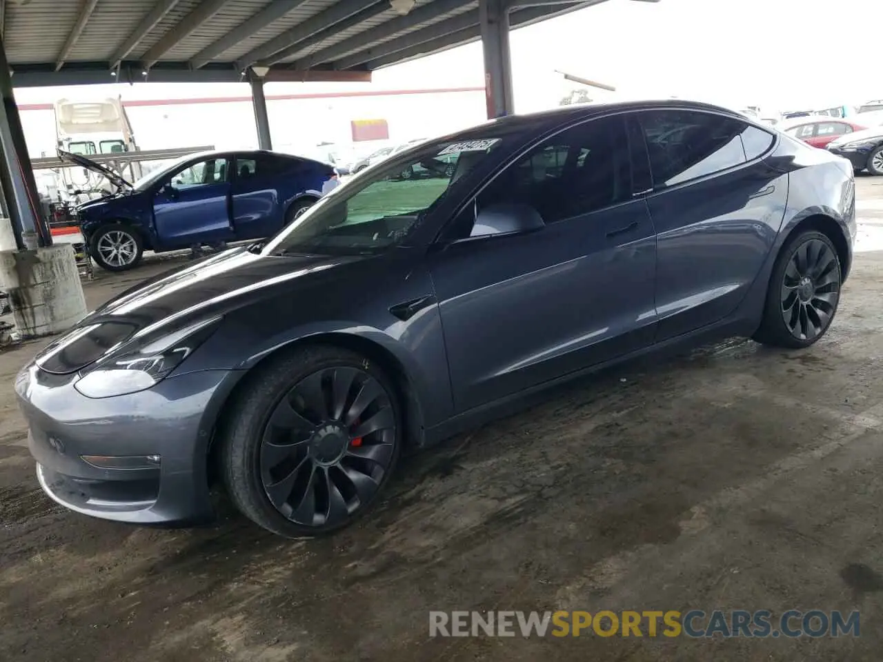 1 fotografías del automóvil dañado 5YJ3E1EC1MF074350 TESLA MODEL 3 2021
