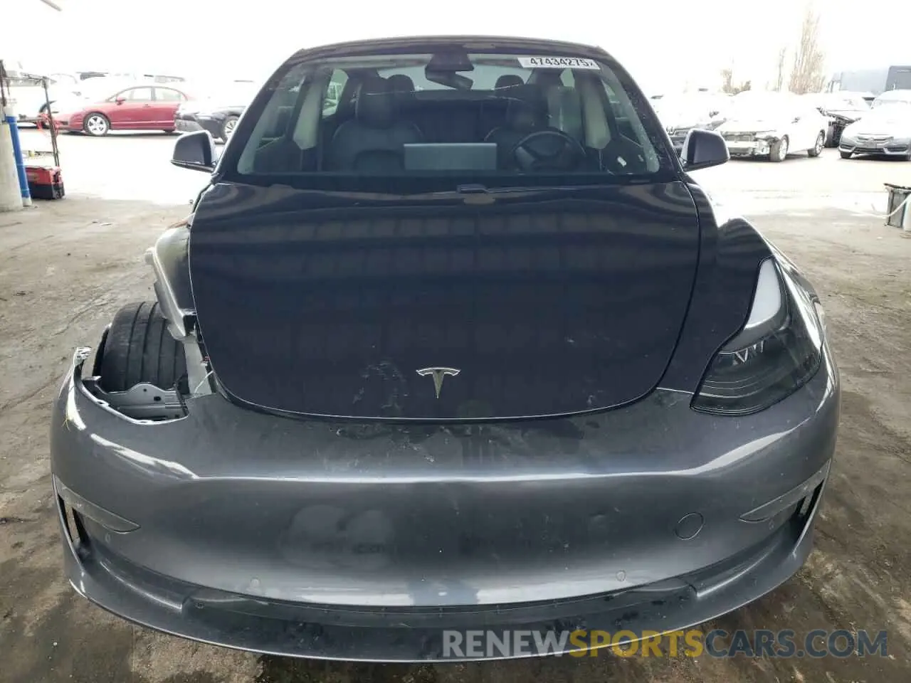 5 fotografías del automóvil dañado 5YJ3E1EC1MF074350 TESLA MODEL 3 2021