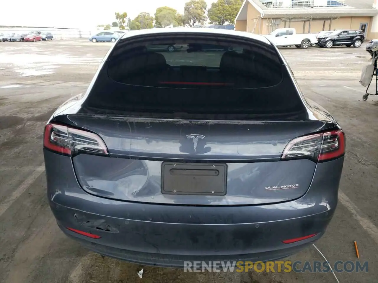 6 fotografías del automóvil dañado 5YJ3E1EC1MF074350 TESLA MODEL 3 2021