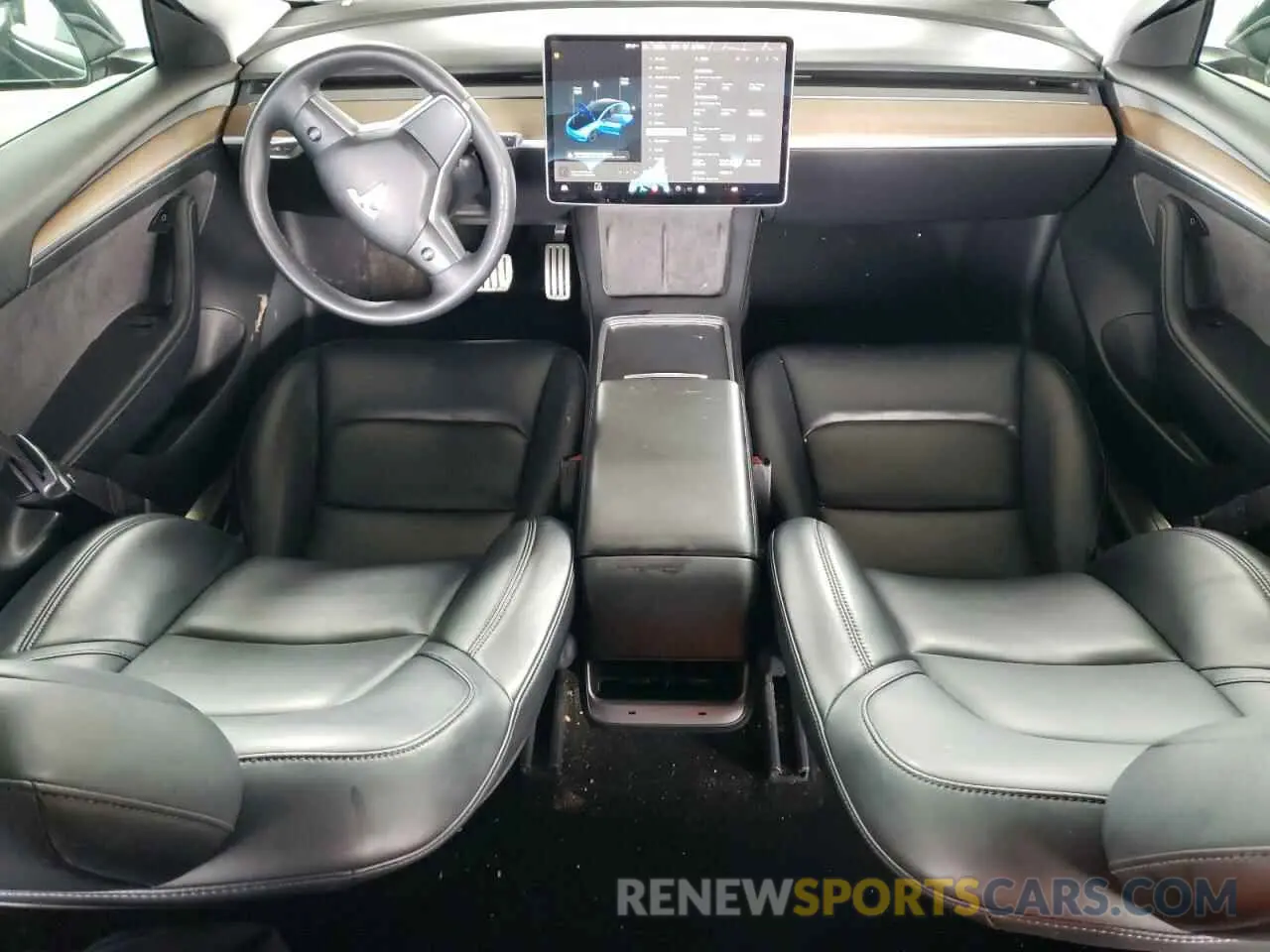 8 fotografías del automóvil dañado 5YJ3E1EC1MF074350 TESLA MODEL 3 2021