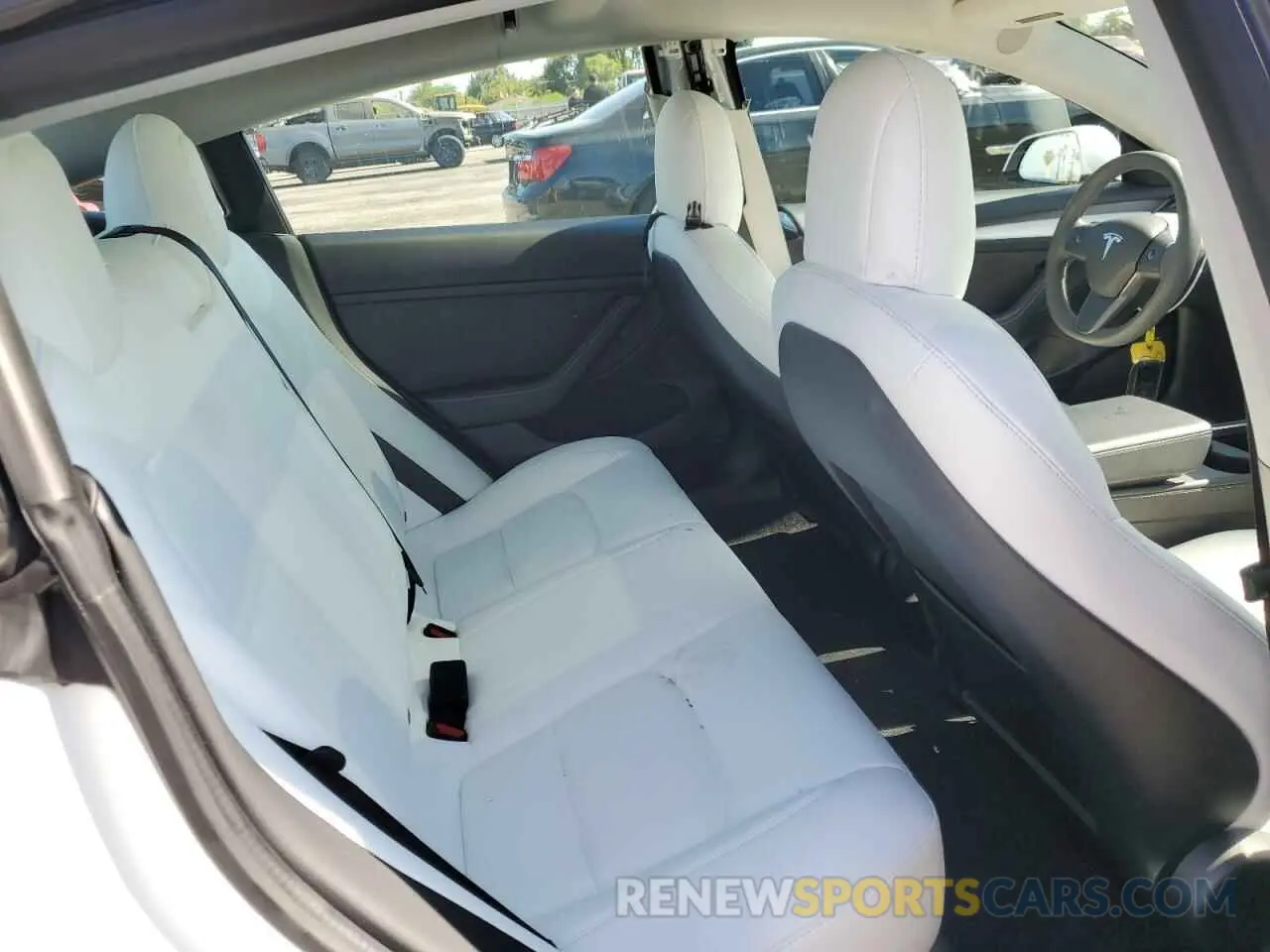 6 fotografías del automóvil dañado 5YJ3E1EC1MF077085 TESLA MODEL 3 2021