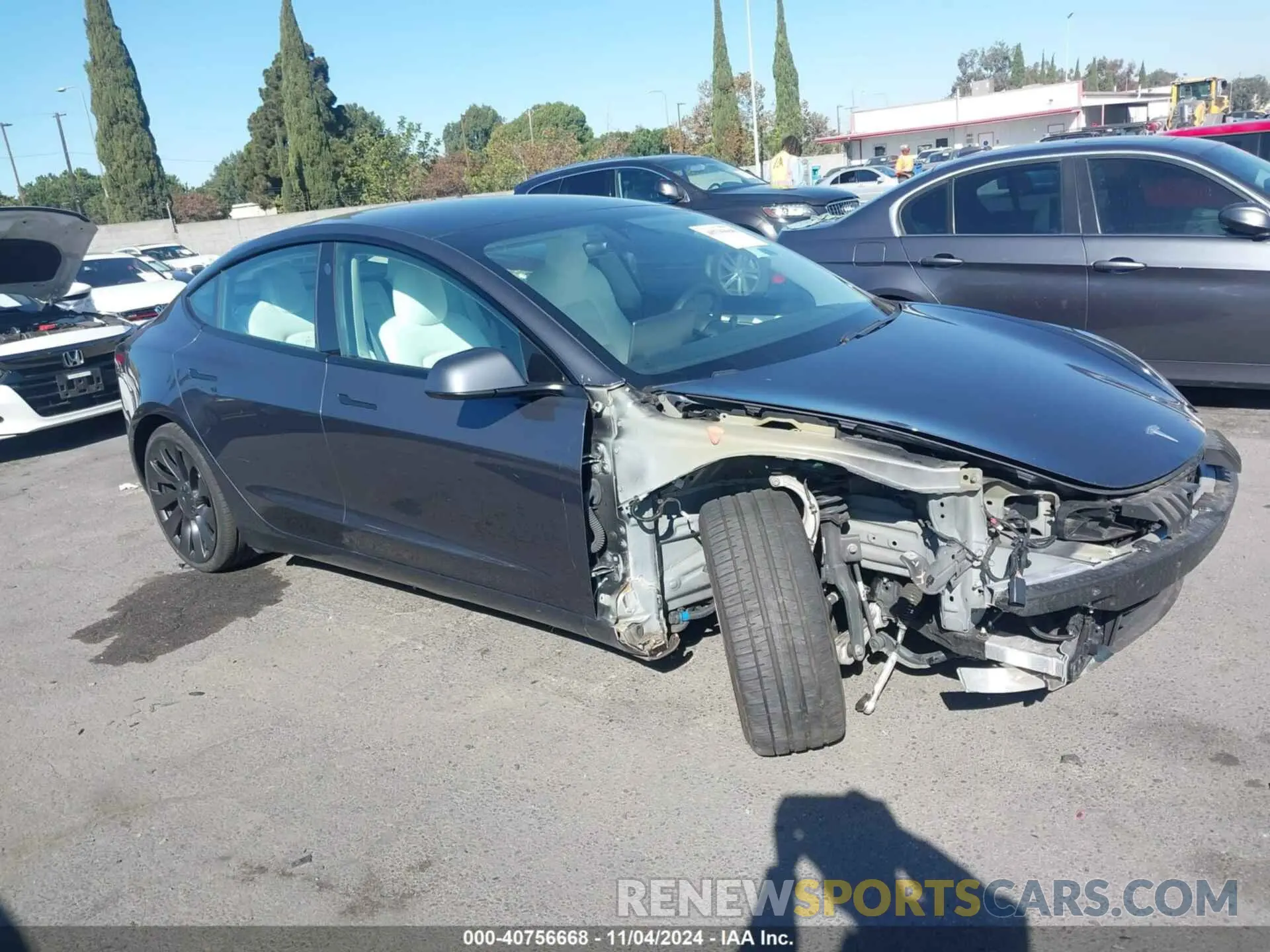 1 fotografías del automóvil dañado 5YJ3E1EC1MF090161 TESLA MODEL 3 2021