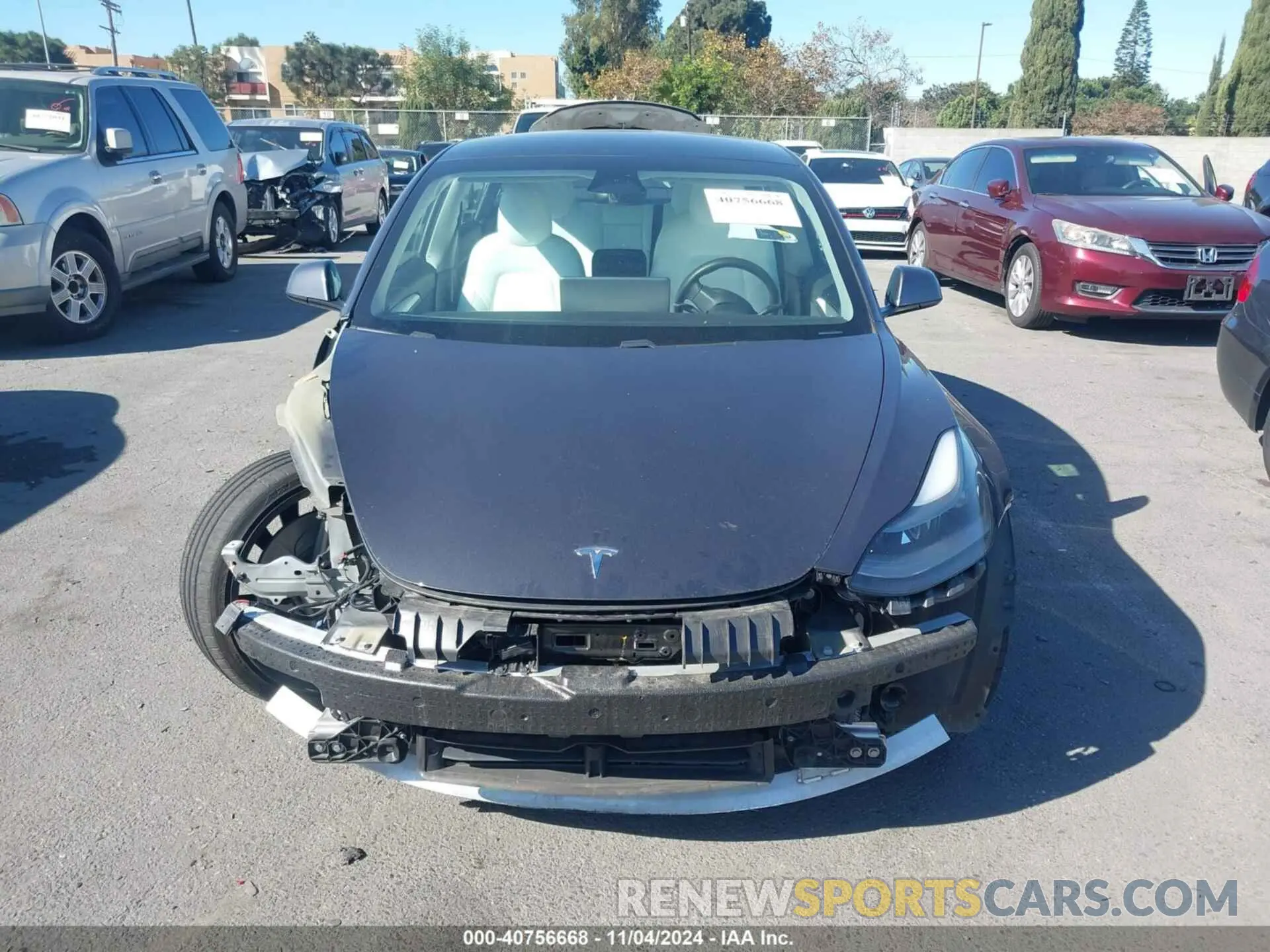 13 fotografías del automóvil dañado 5YJ3E1EC1MF090161 TESLA MODEL 3 2021