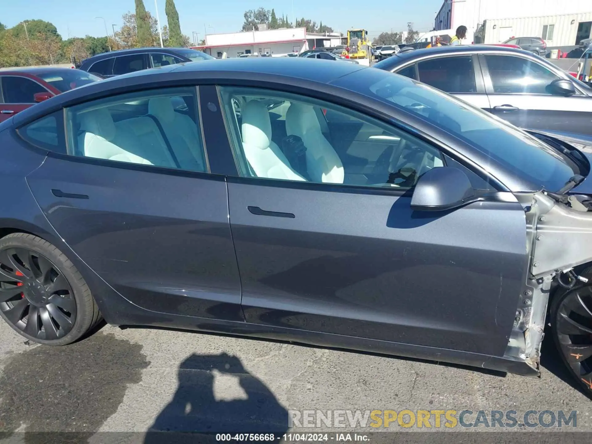 14 fotografías del automóvil dañado 5YJ3E1EC1MF090161 TESLA MODEL 3 2021