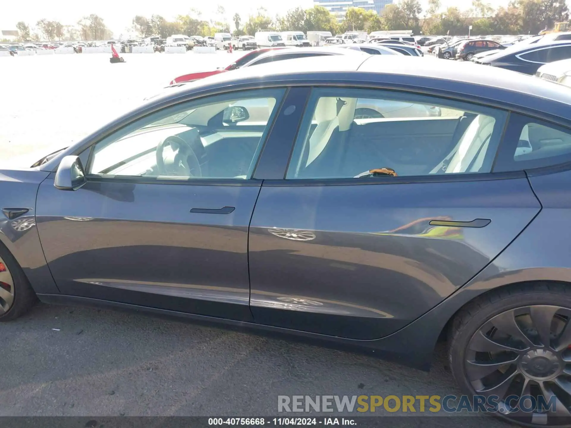 15 fotografías del automóvil dañado 5YJ3E1EC1MF090161 TESLA MODEL 3 2021