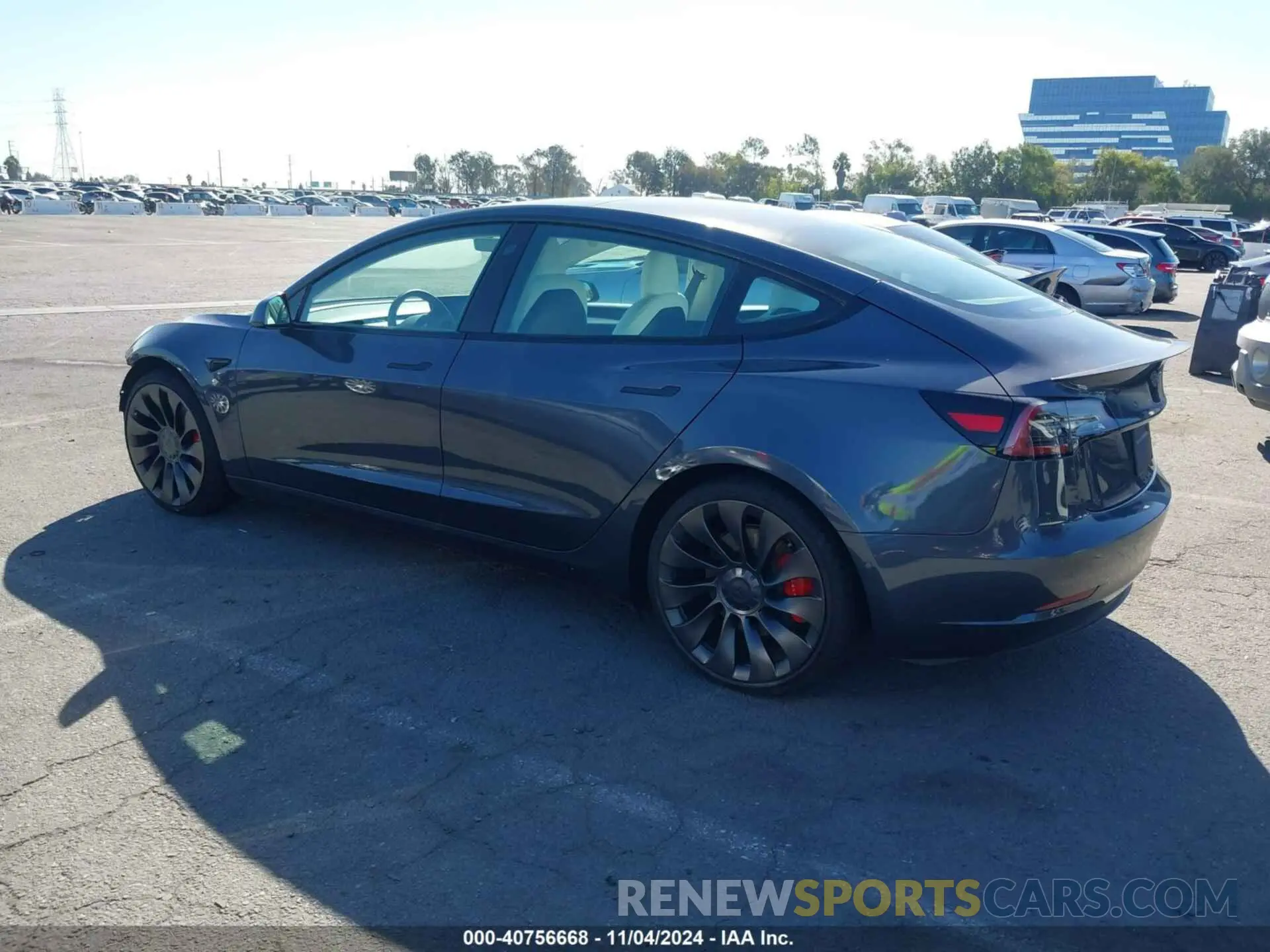 3 fotografías del automóvil dañado 5YJ3E1EC1MF090161 TESLA MODEL 3 2021