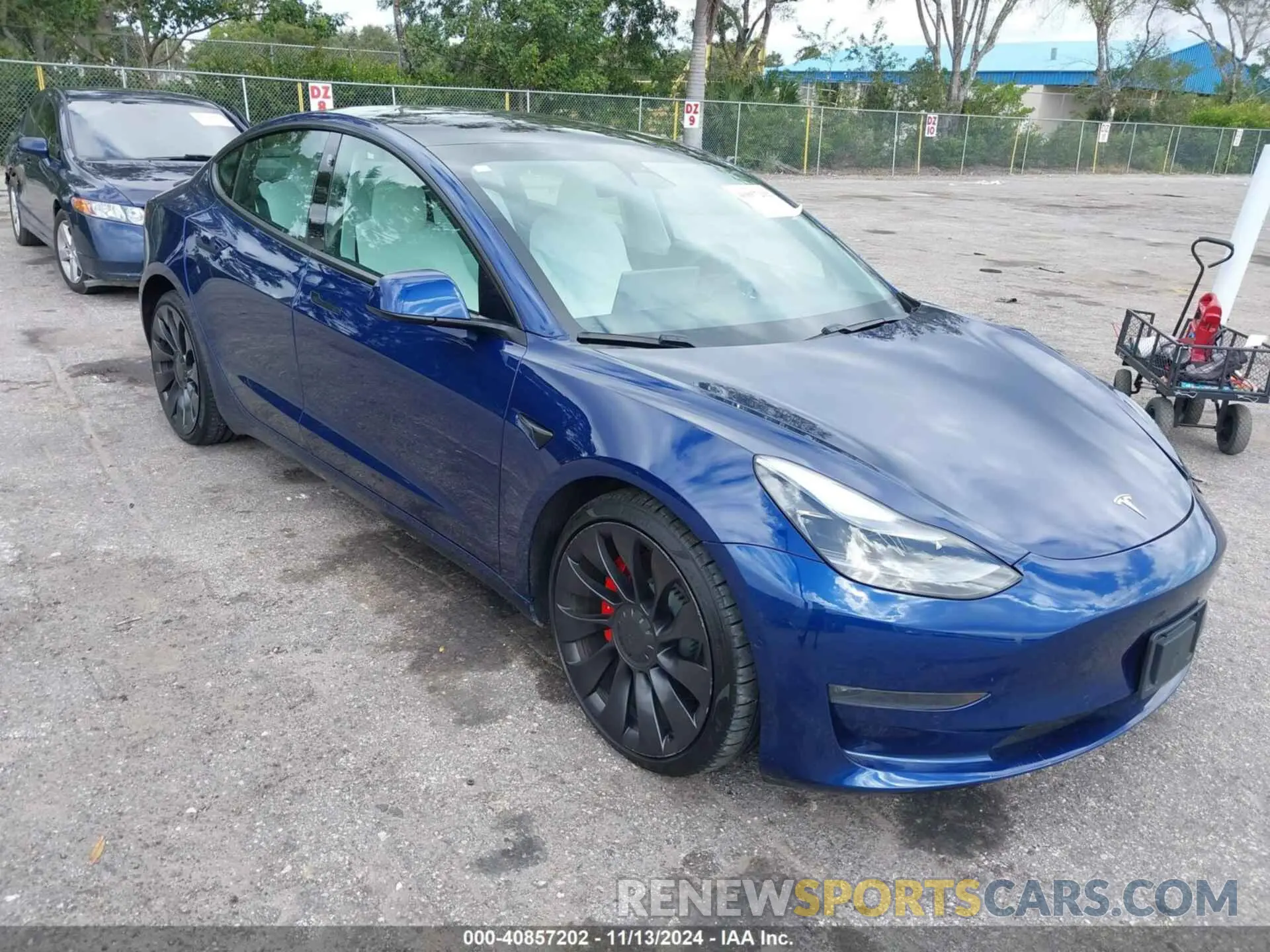 1 fotografías del automóvil dañado 5YJ3E1EC1MF919276 TESLA MODEL 3 2021