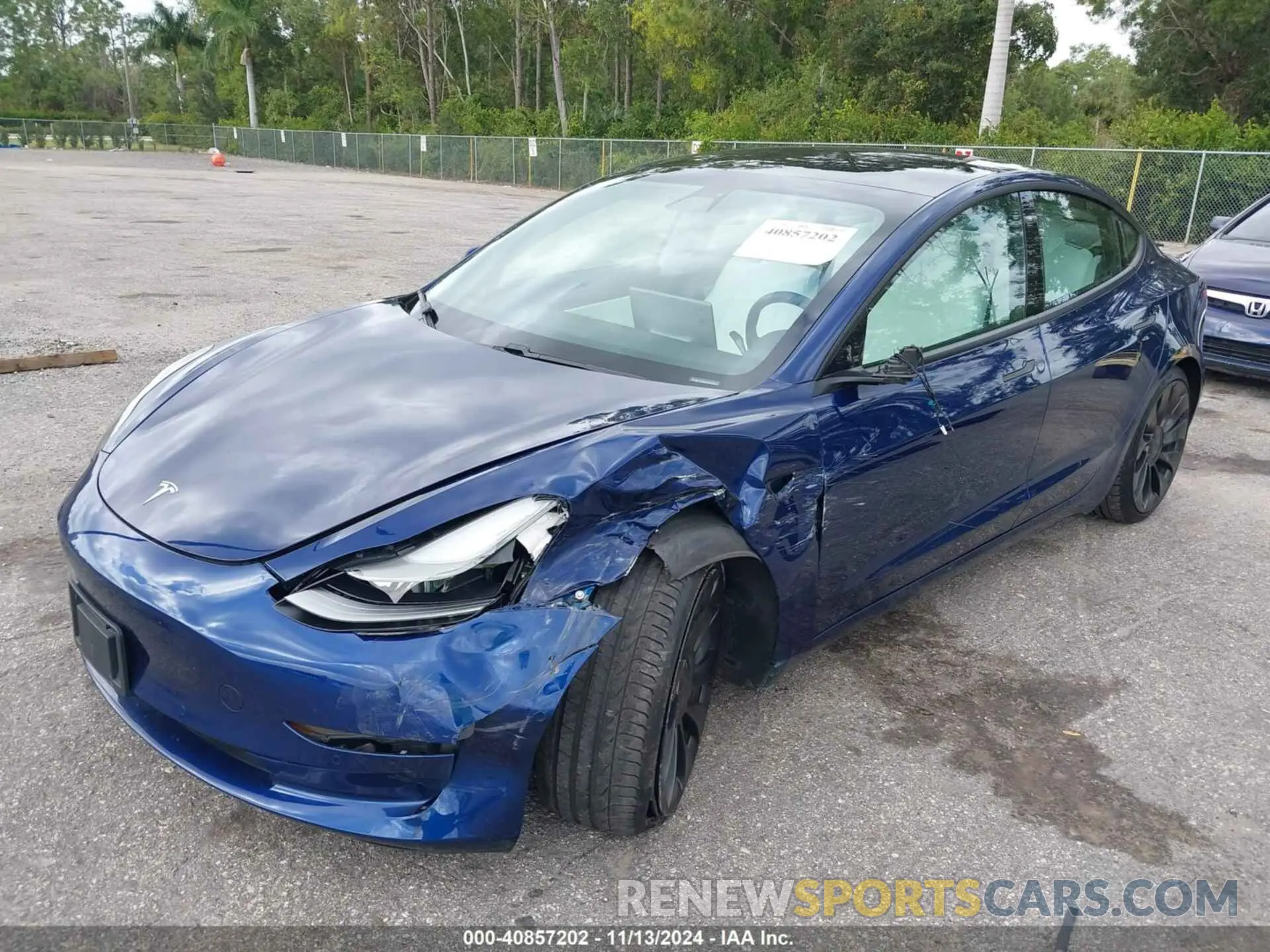 6 fotografías del automóvil dañado 5YJ3E1EC1MF919276 TESLA MODEL 3 2021