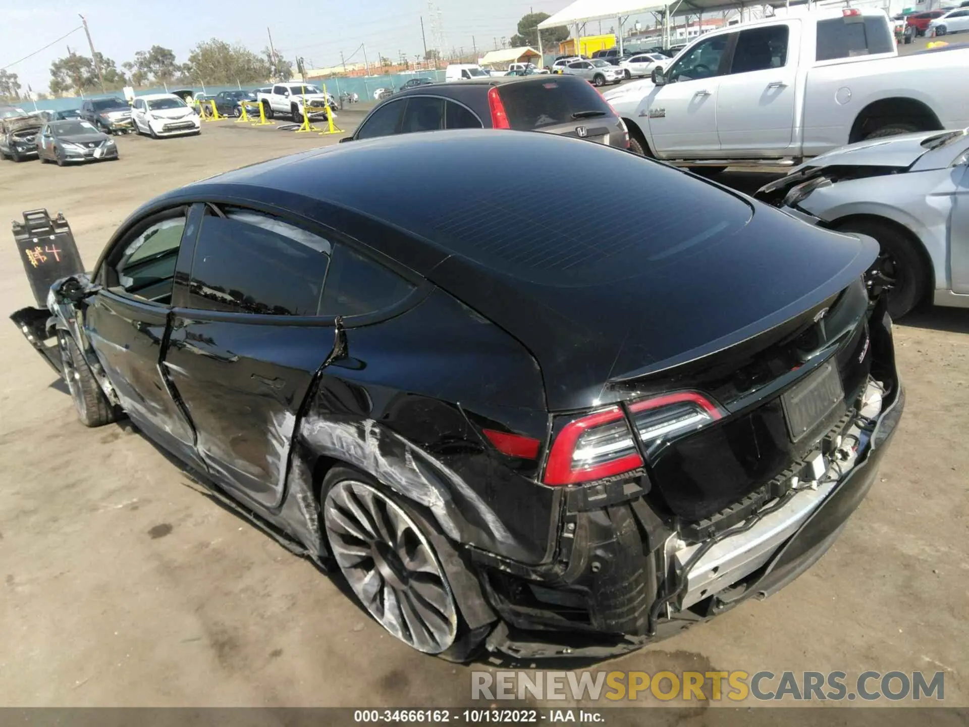 3 fotografías del automóvil dañado 5YJ3E1EC2MF030213 TESLA MODEL 3 2021