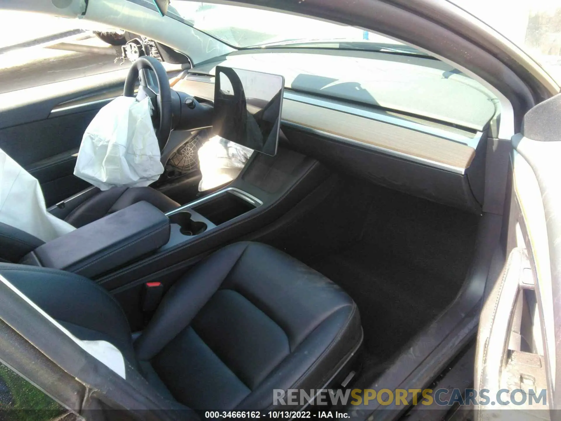 5 fotografías del automóvil dañado 5YJ3E1EC2MF030213 TESLA MODEL 3 2021