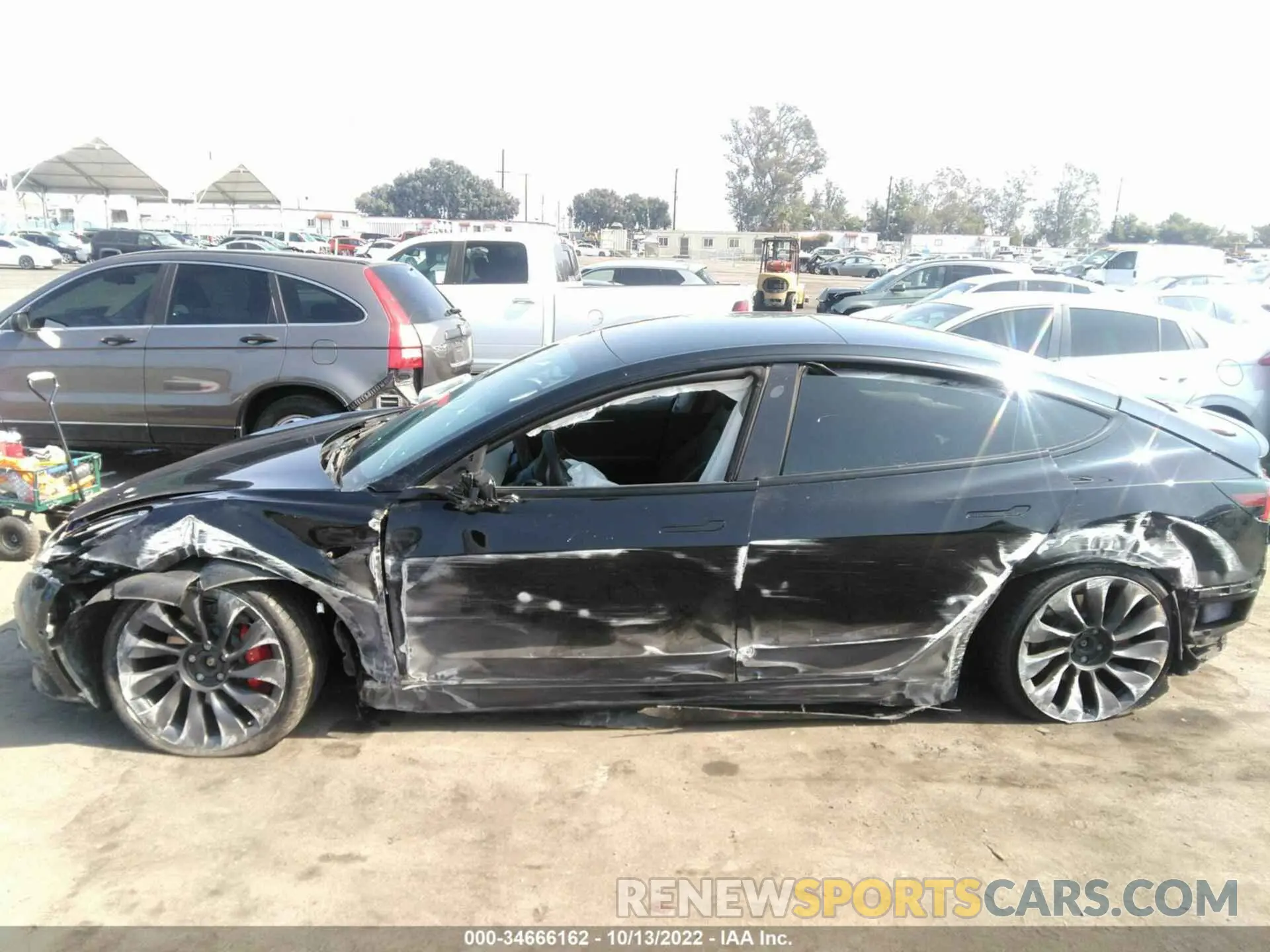6 fotografías del automóvil dañado 5YJ3E1EC2MF030213 TESLA MODEL 3 2021