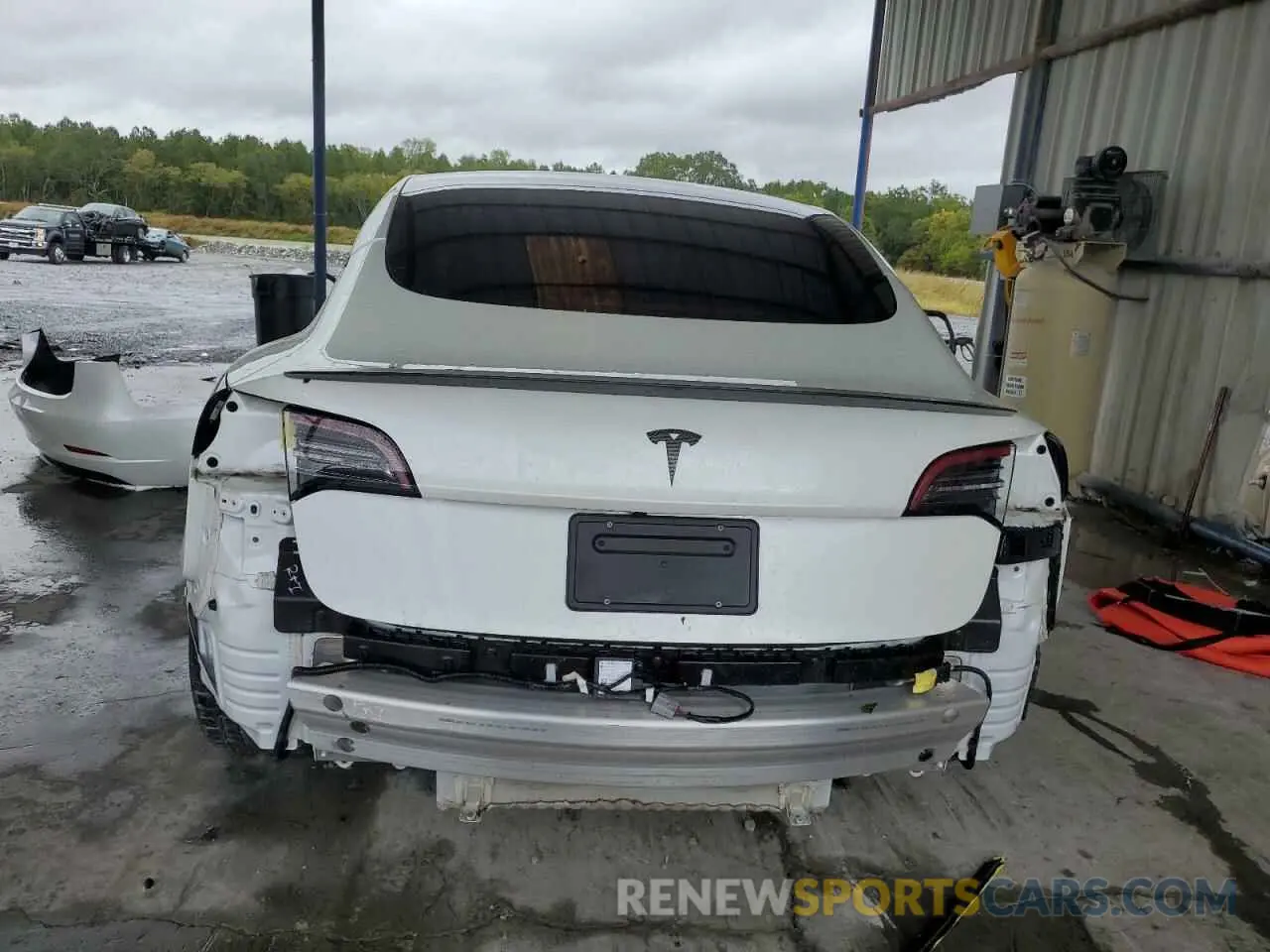 6 fotografías del automóvil dañado 5YJ3E1EC2MF061168 TESLA MODEL 3 2021