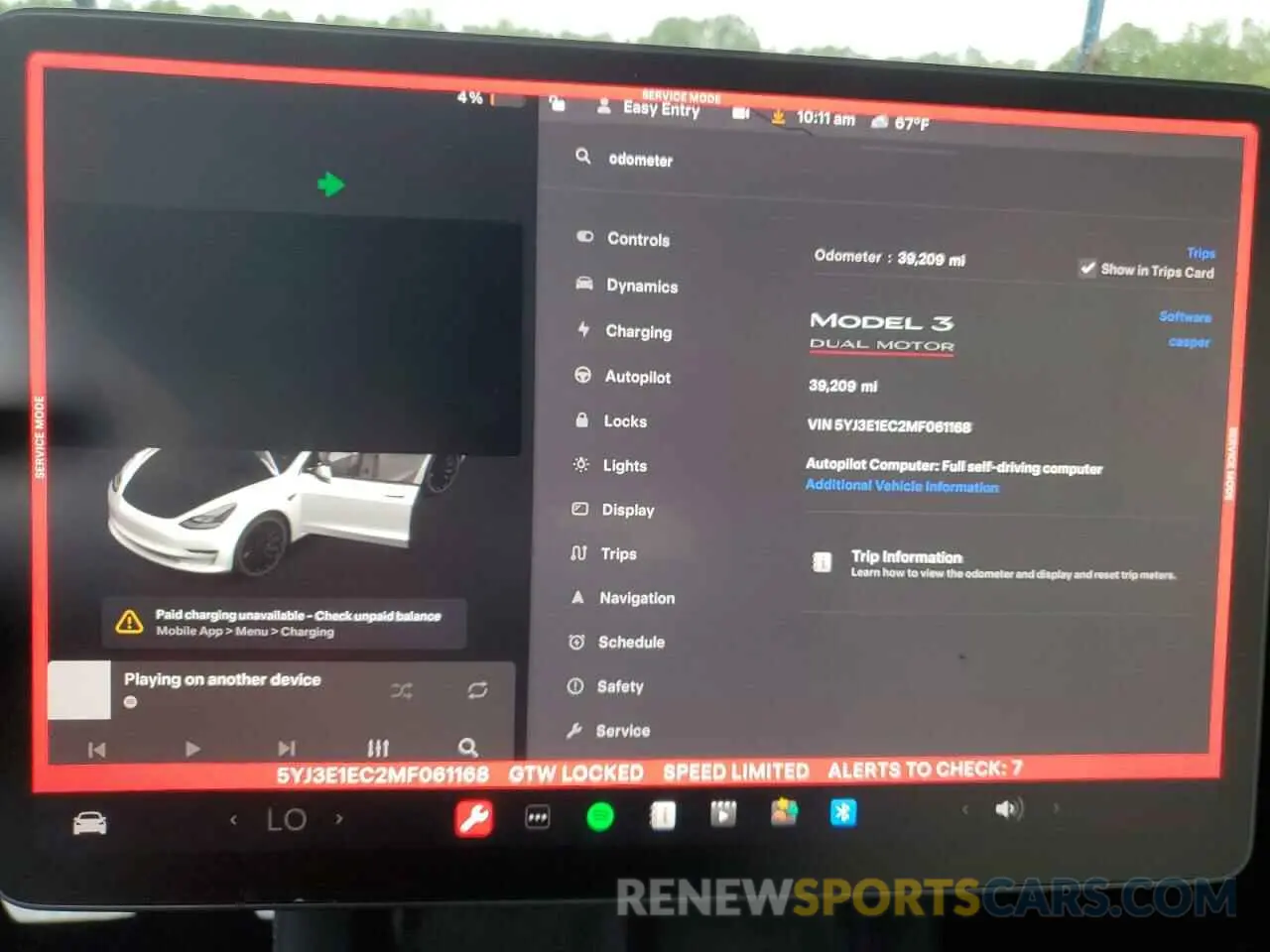 9 fotografías del automóvil dañado 5YJ3E1EC2MF061168 TESLA MODEL 3 2021