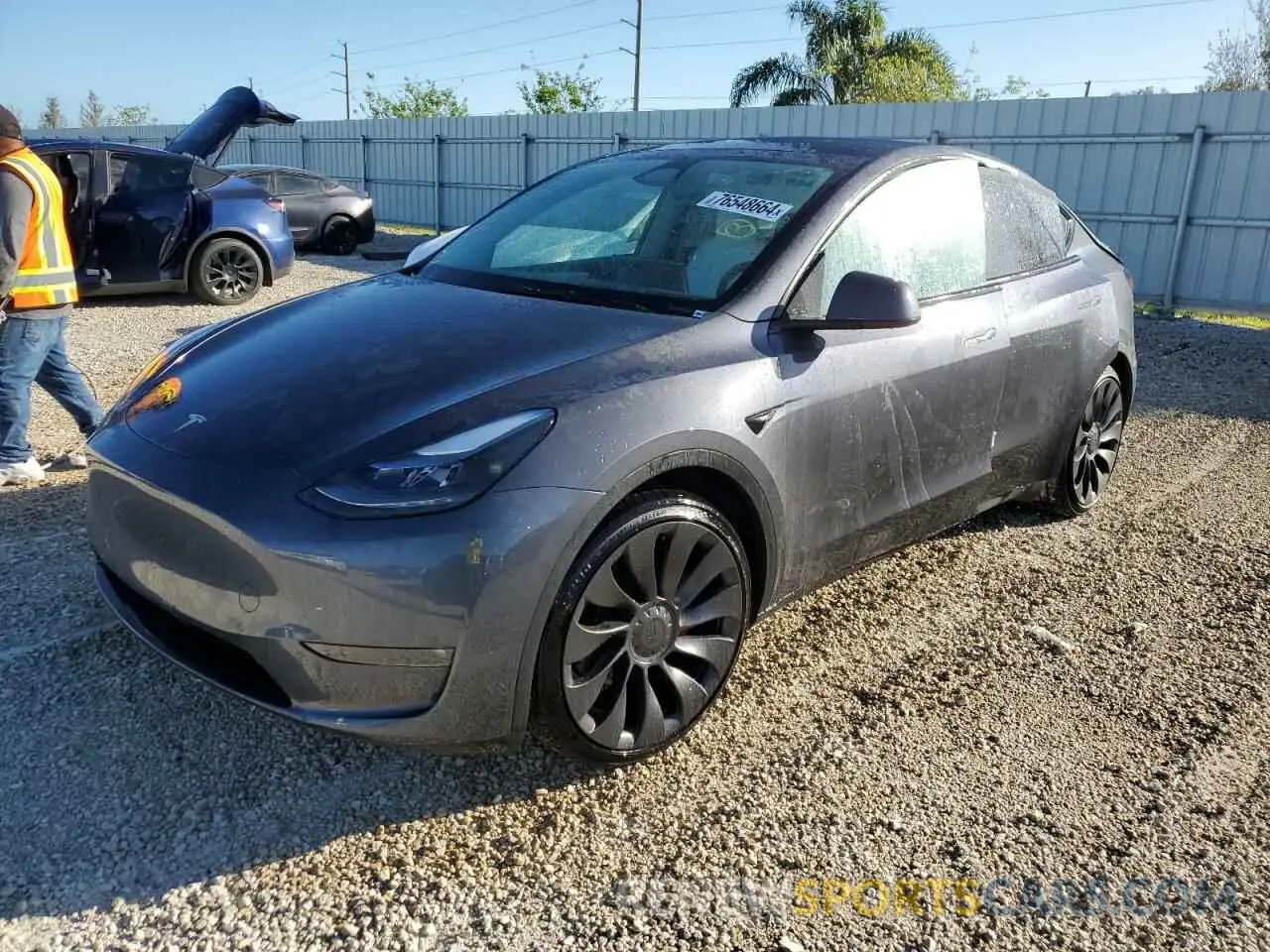 1 fotografías del automóvil dañado 5YJ3E1EC2MF856219 TESLA MODEL 3 2021