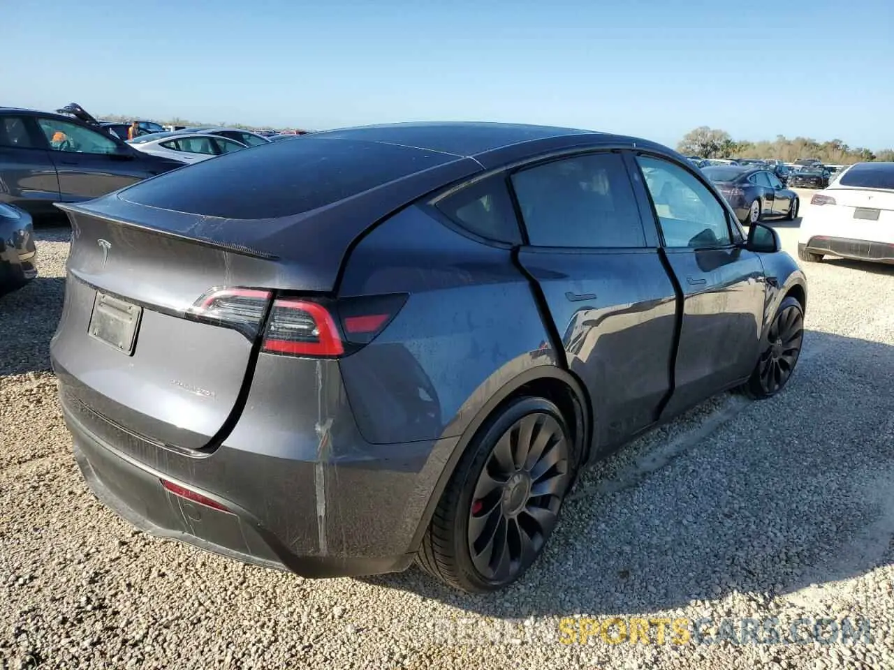 3 fotografías del automóvil dañado 5YJ3E1EC2MF856219 TESLA MODEL 3 2021