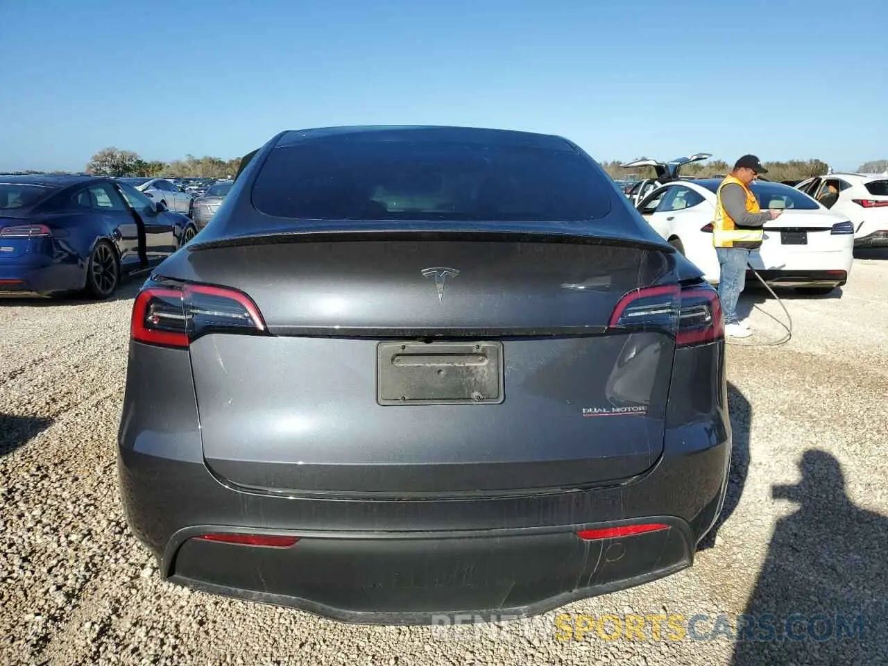 6 fotografías del automóvil dañado 5YJ3E1EC2MF856219 TESLA MODEL 3 2021