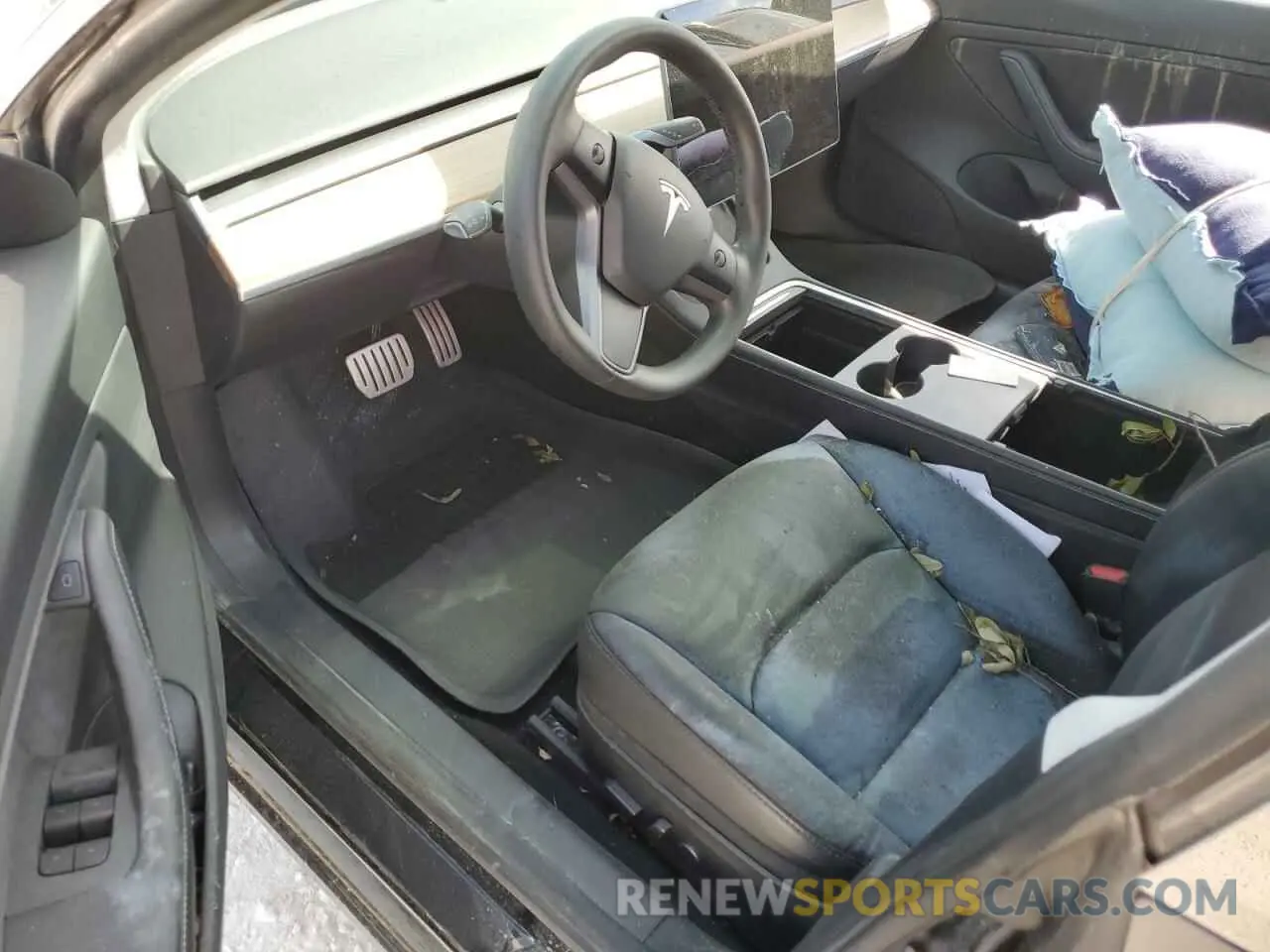 8 fotografías del automóvil dañado 5YJ3E1EC2MF856219 TESLA MODEL 3 2021